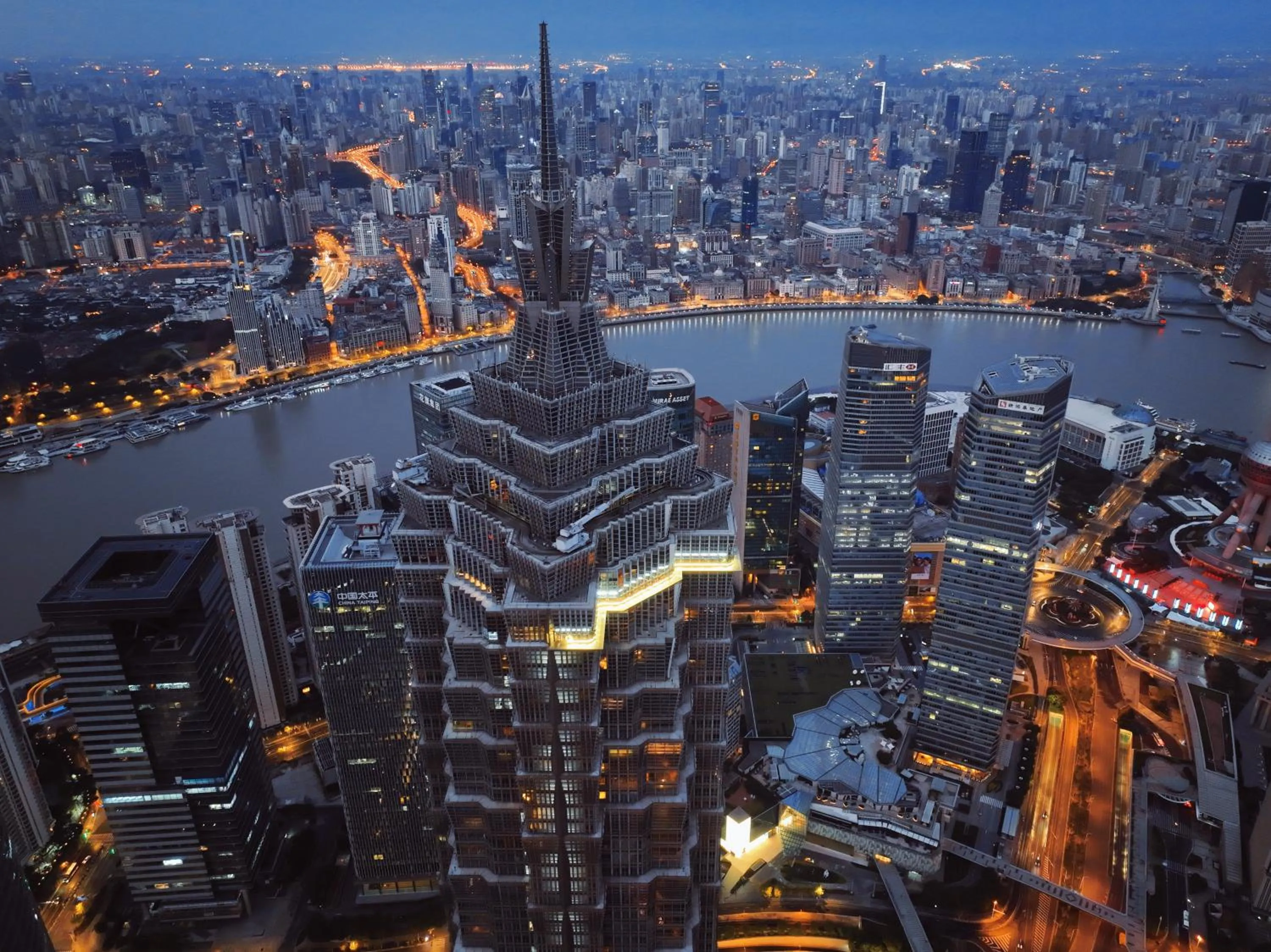 Property building in Grand Hyatt Shanghai