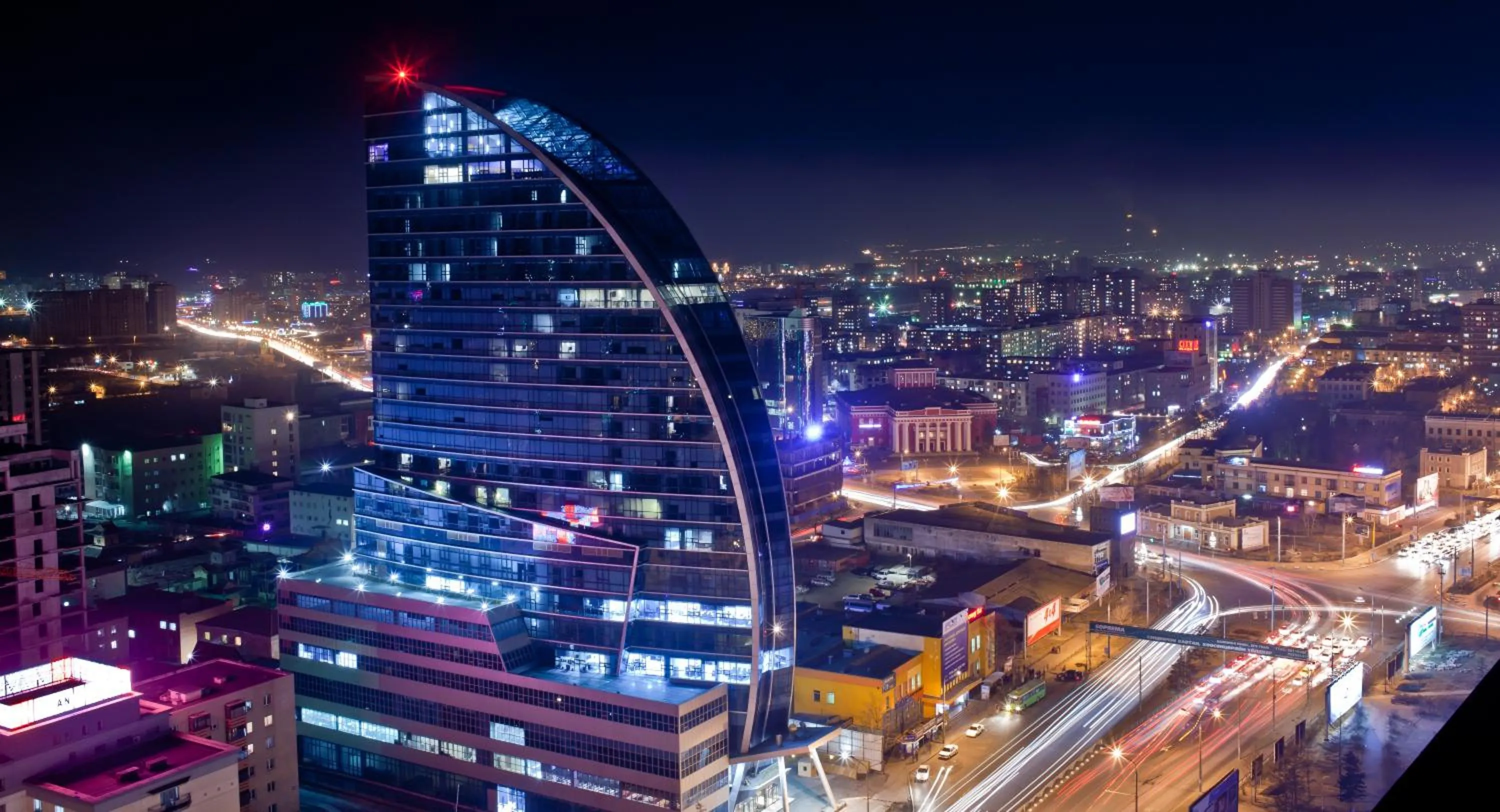 Facade/entrance in The Blue Sky Hotel and Tower