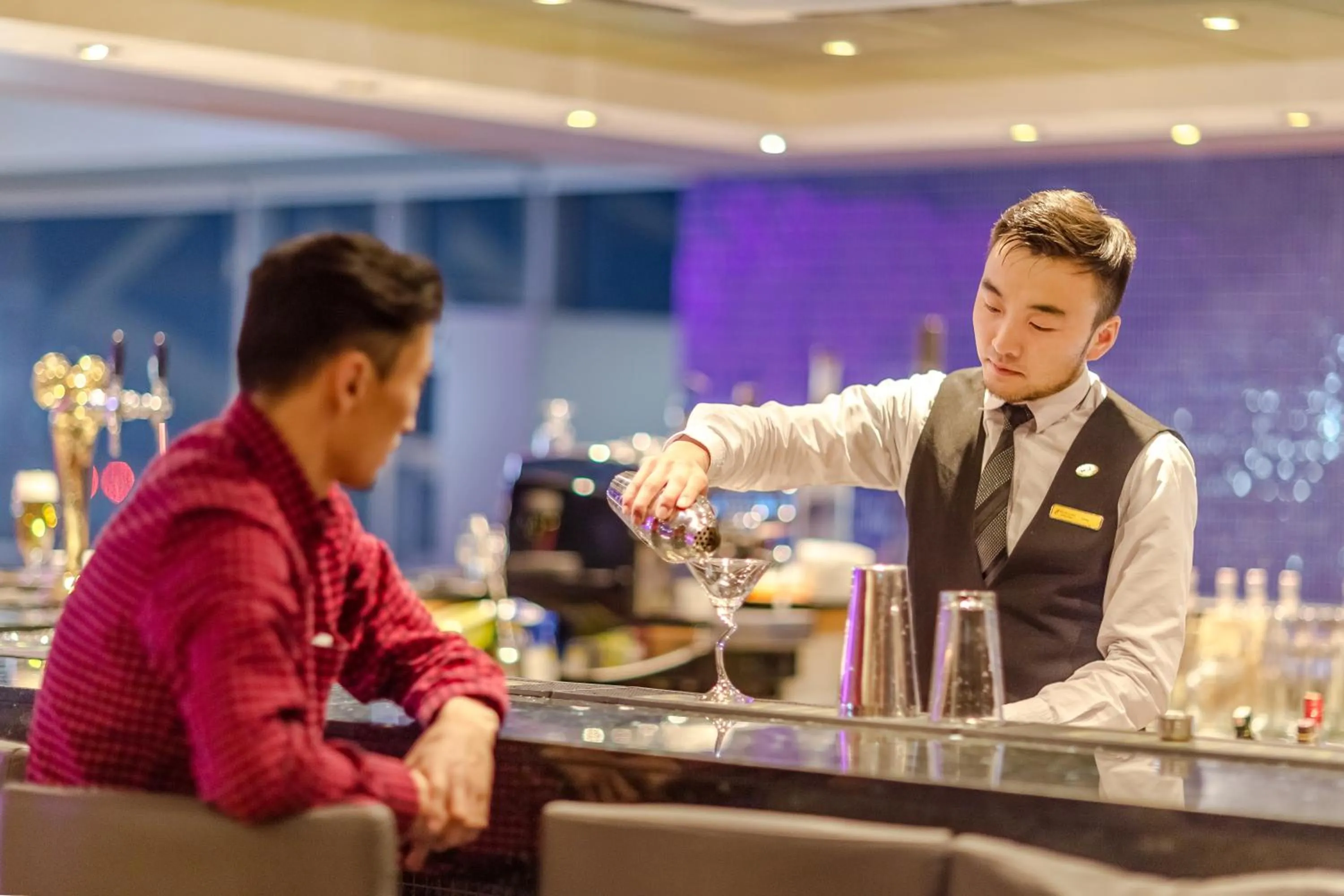 Lounge or bar in The Blue Sky Hotel and Tower