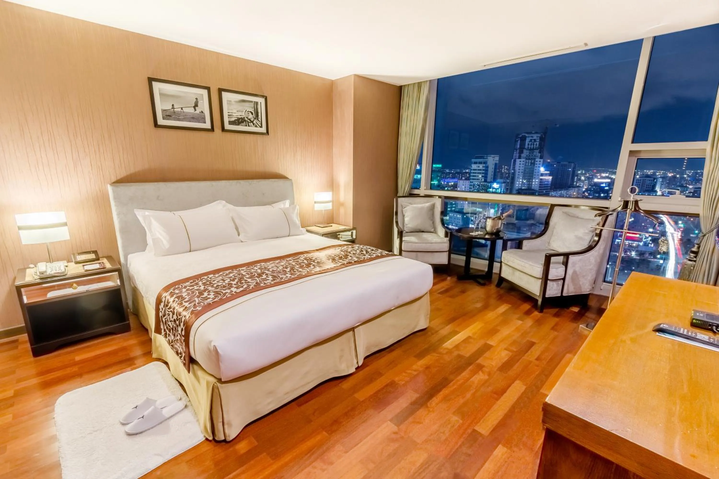 Bed in The Blue Sky Hotel and Tower