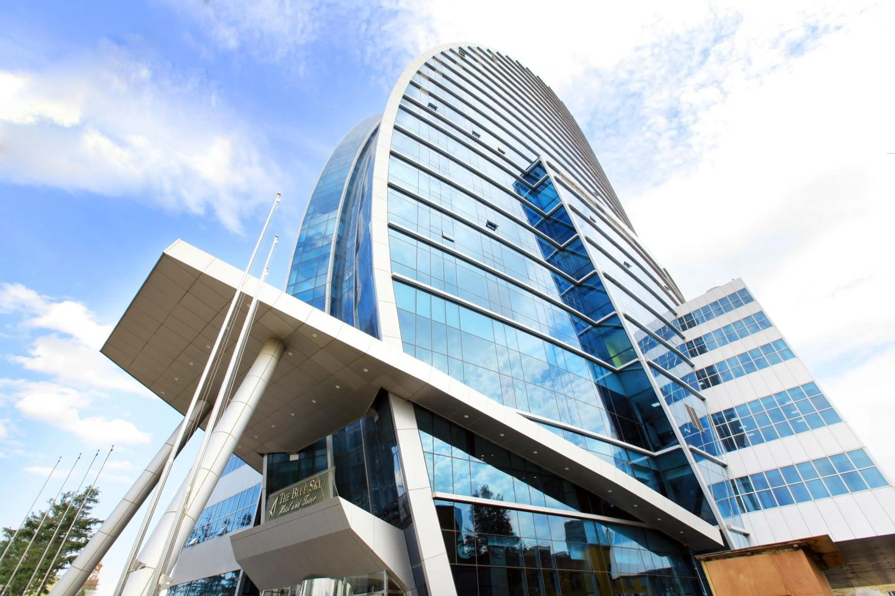 Facade/entrance in The Blue Sky Hotel and Tower