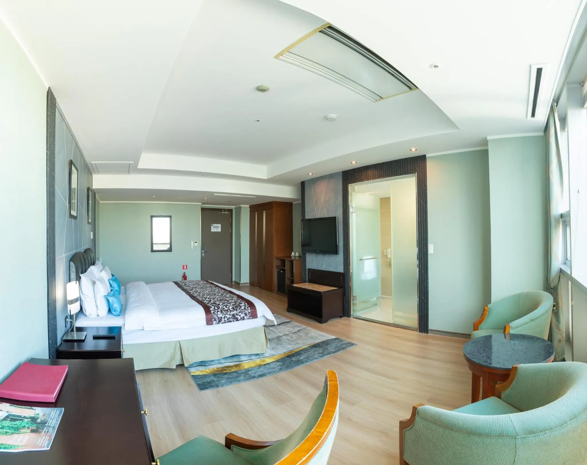 Bed in The Blue Sky Hotel and Tower