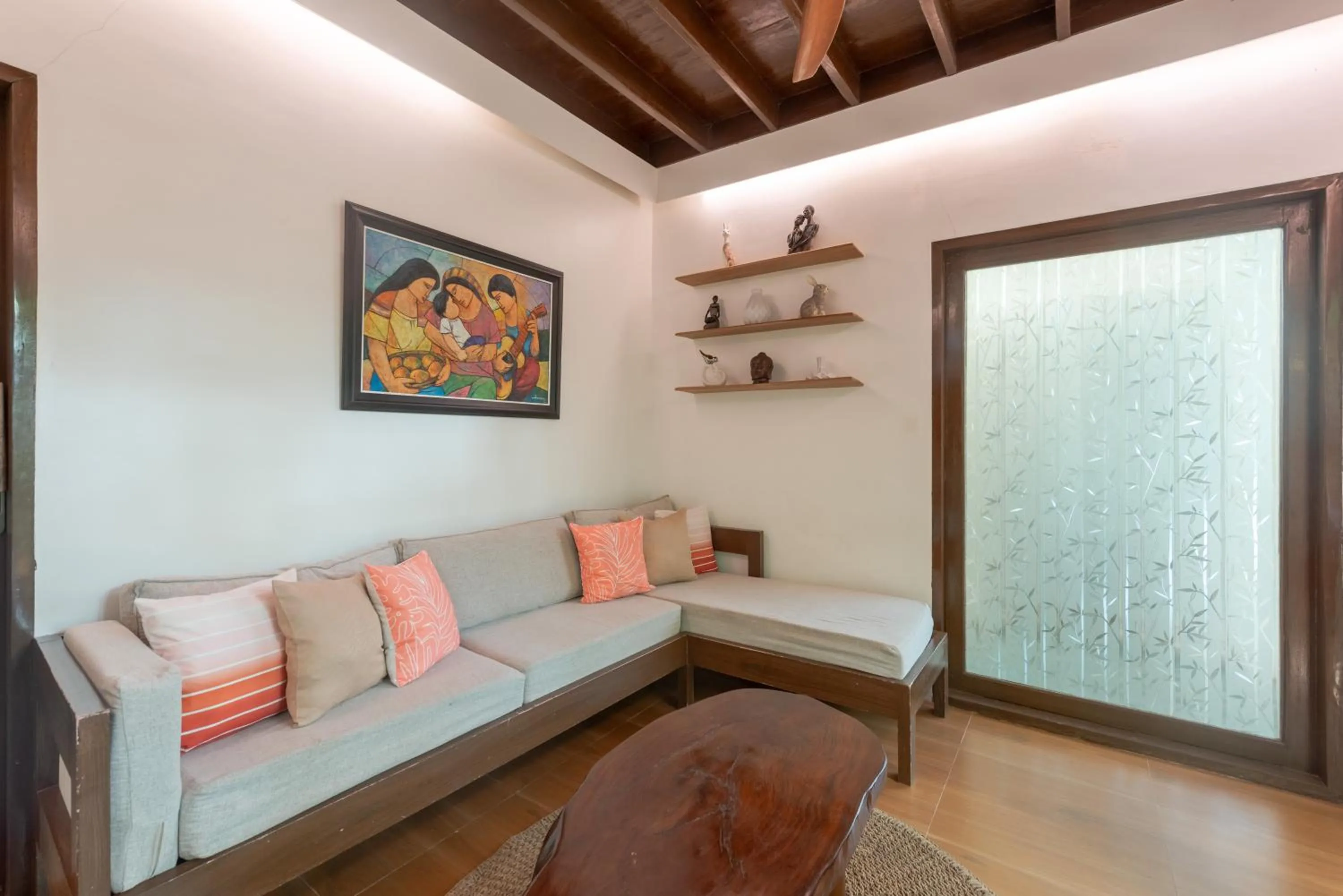 Living room in The Hillside Resort Siargao