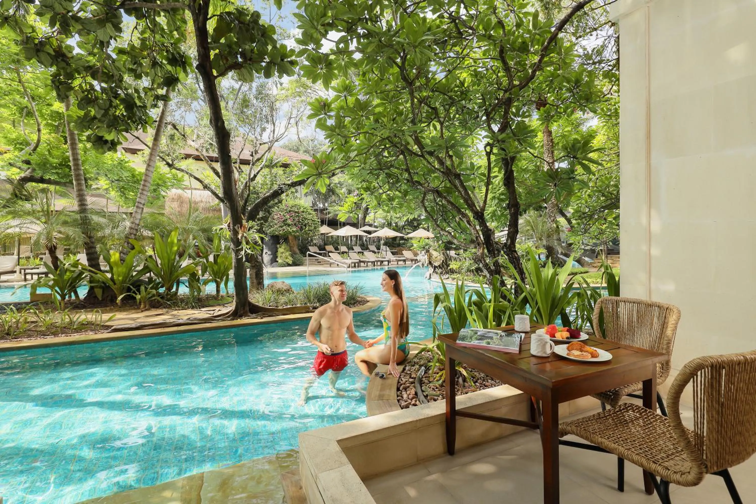 Pool view in Padma Resort Legian