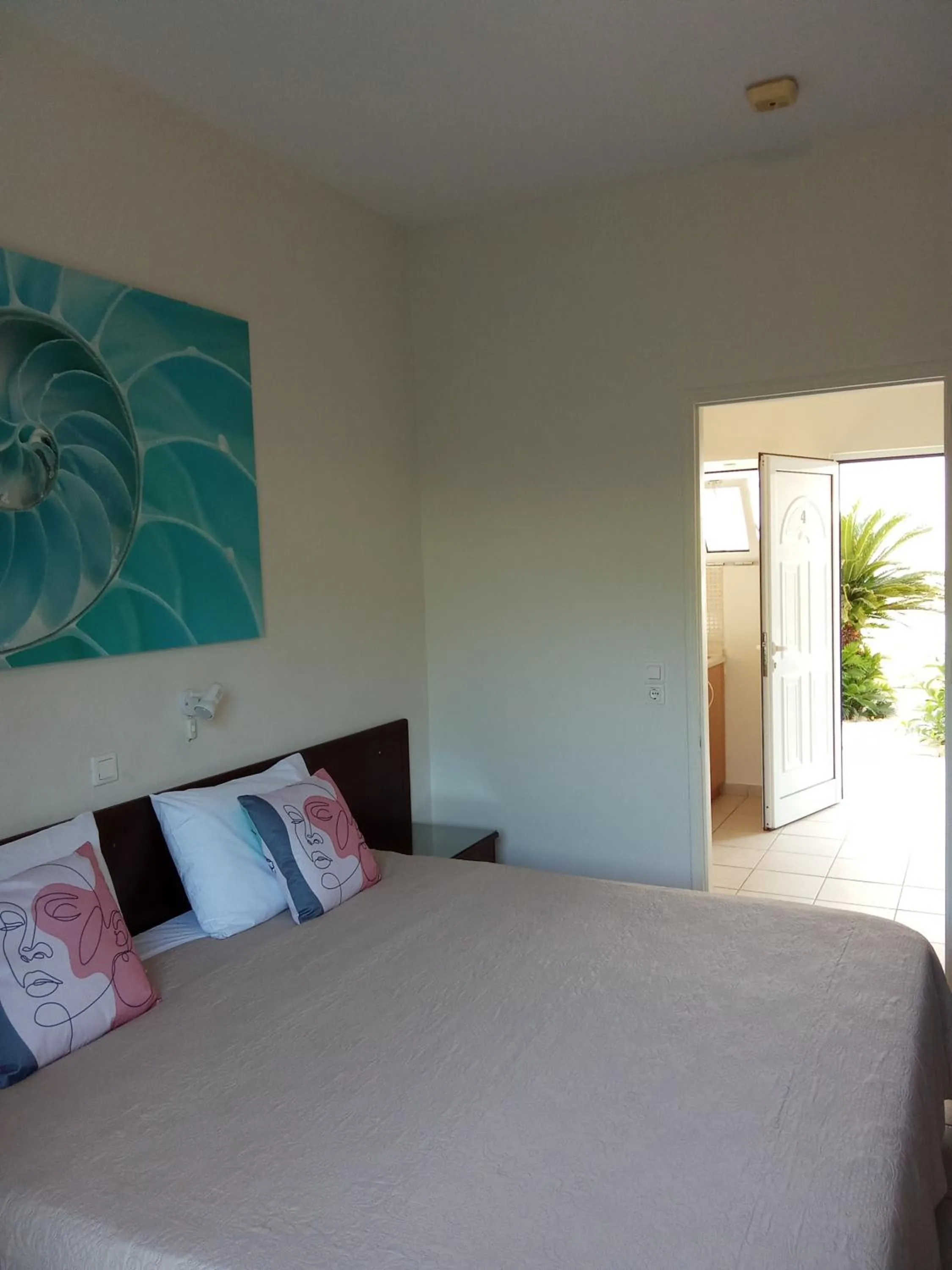 Bed in Metaxa Apartments