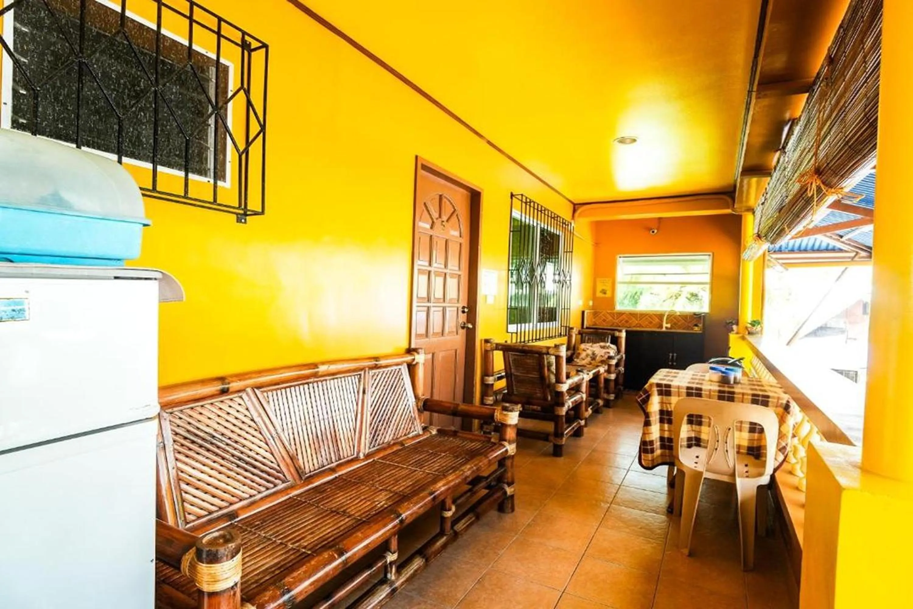 Seating area in Gracias Inn Boracay