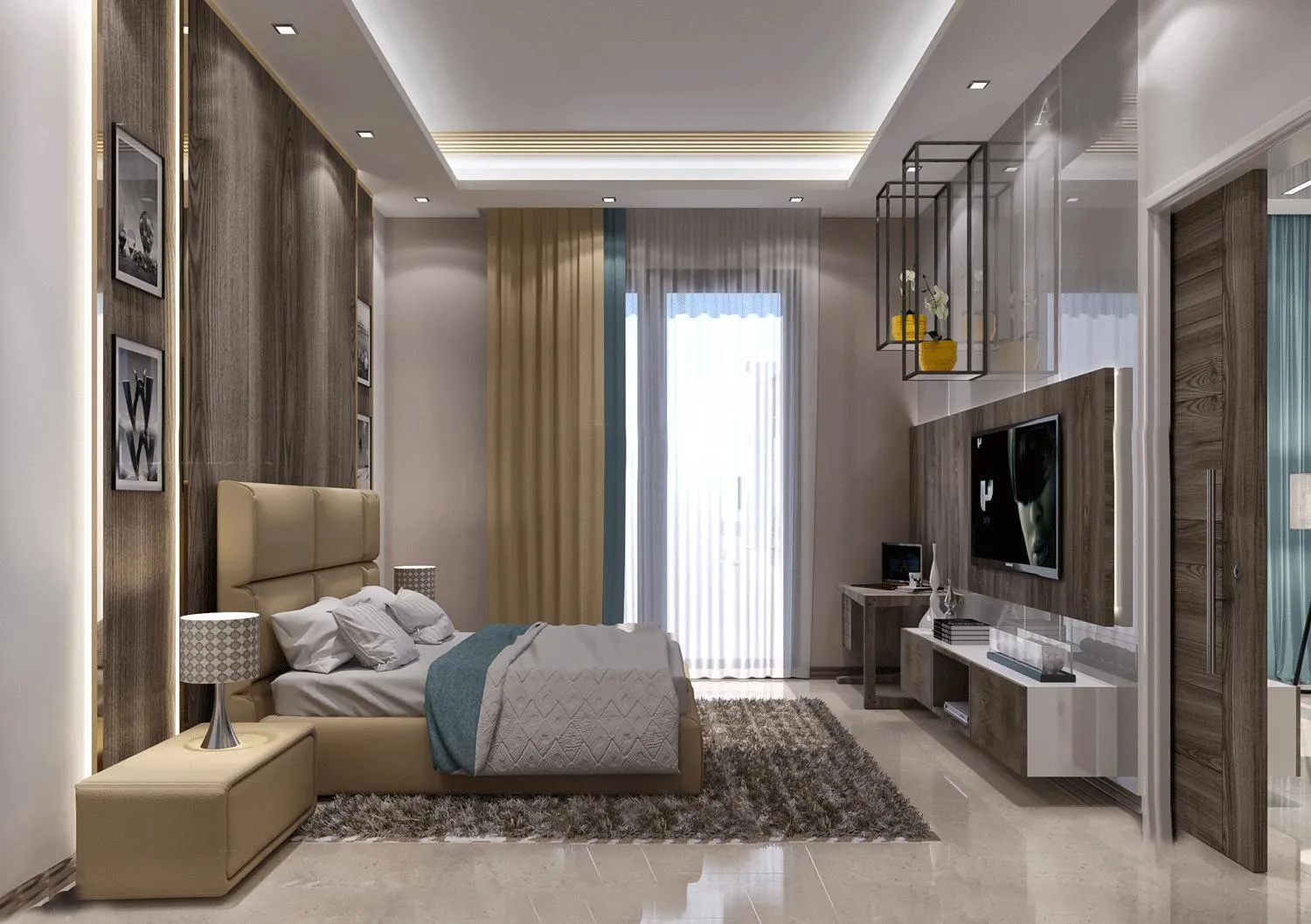 Communal lounge/ TV room, Bed in Belad Bont Resort