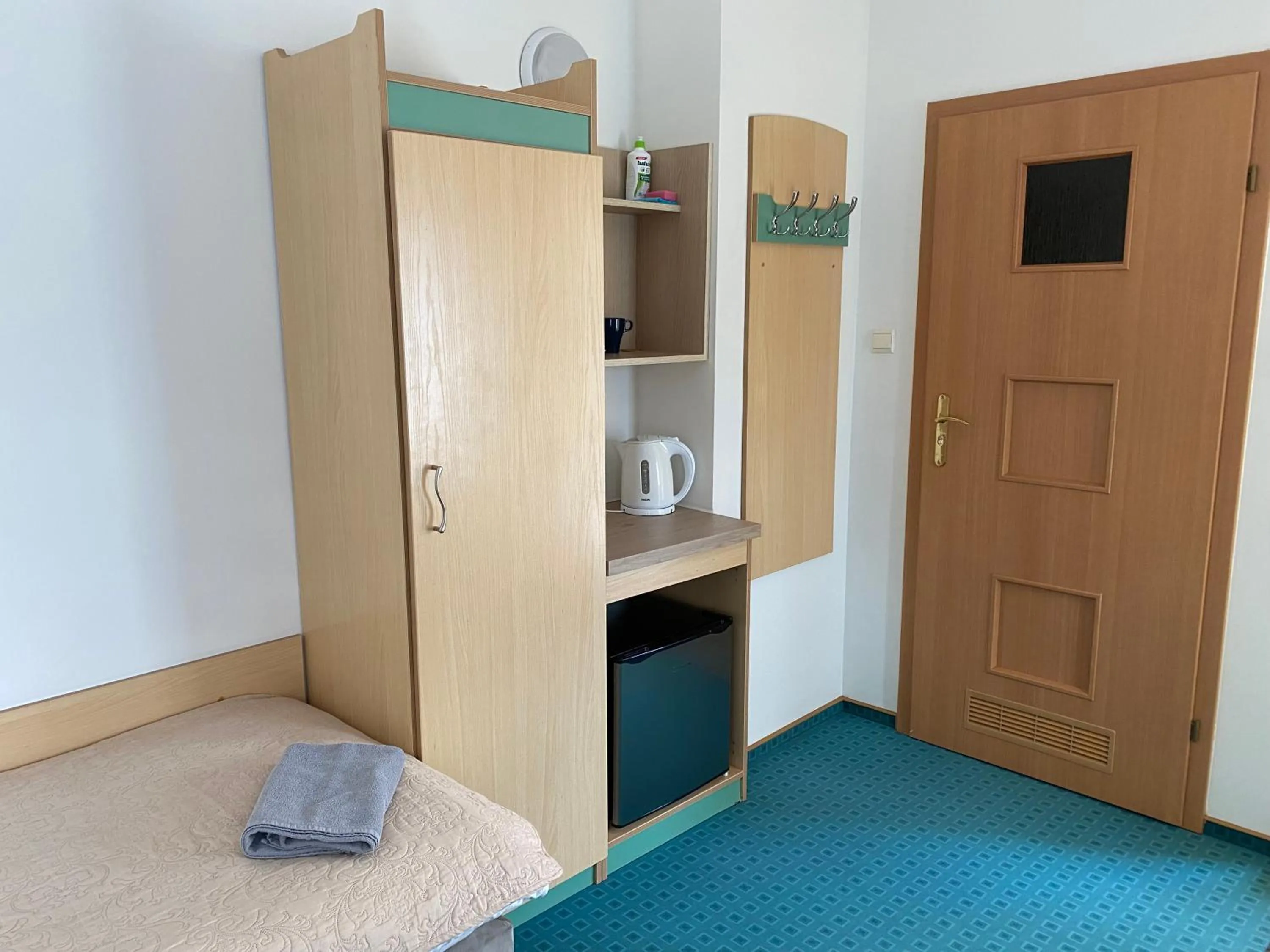Kitchen or kitchenette, Bed in Yacht Club Residence Sopot