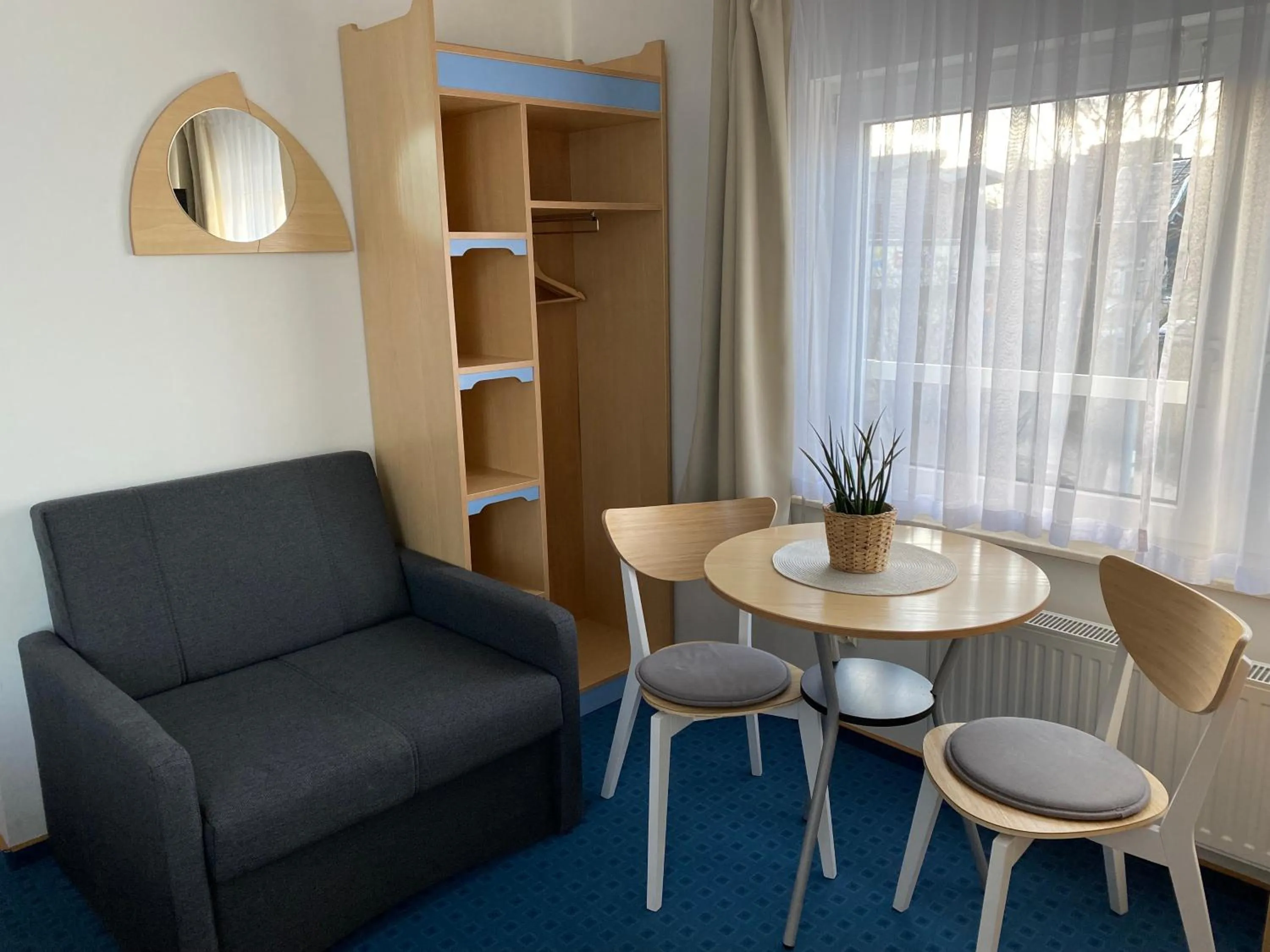 Seating area in Yacht Club Residence Sopot