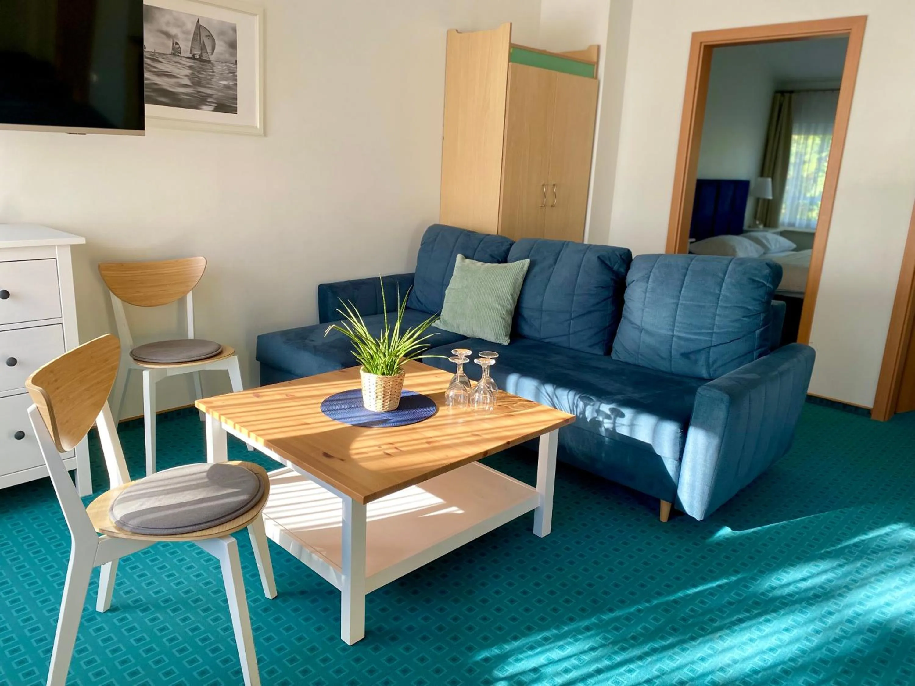 Living room in Yacht Club Residence Sopot