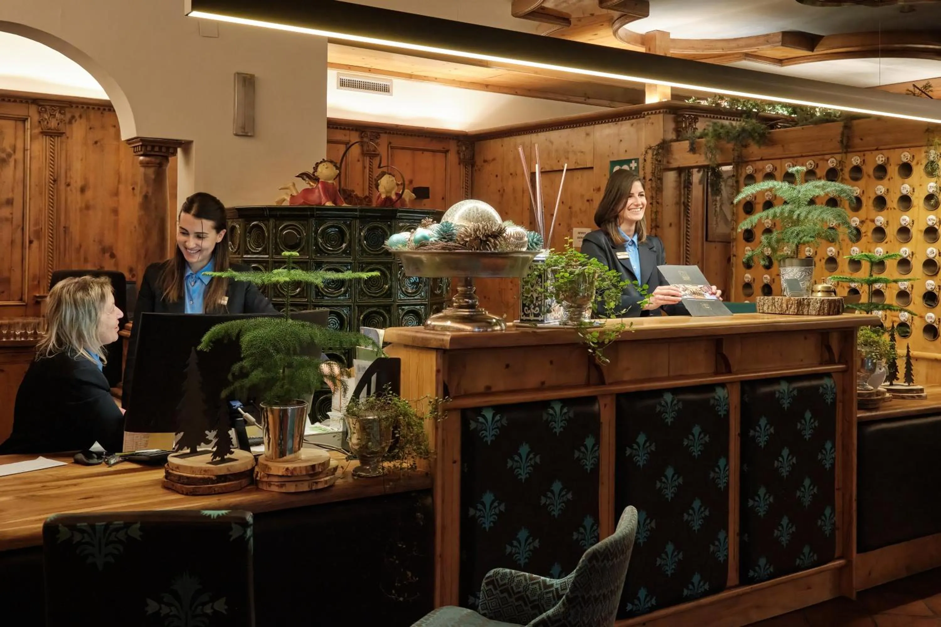 Lobby or reception in Boutique Hotel e Chalets Salvadori