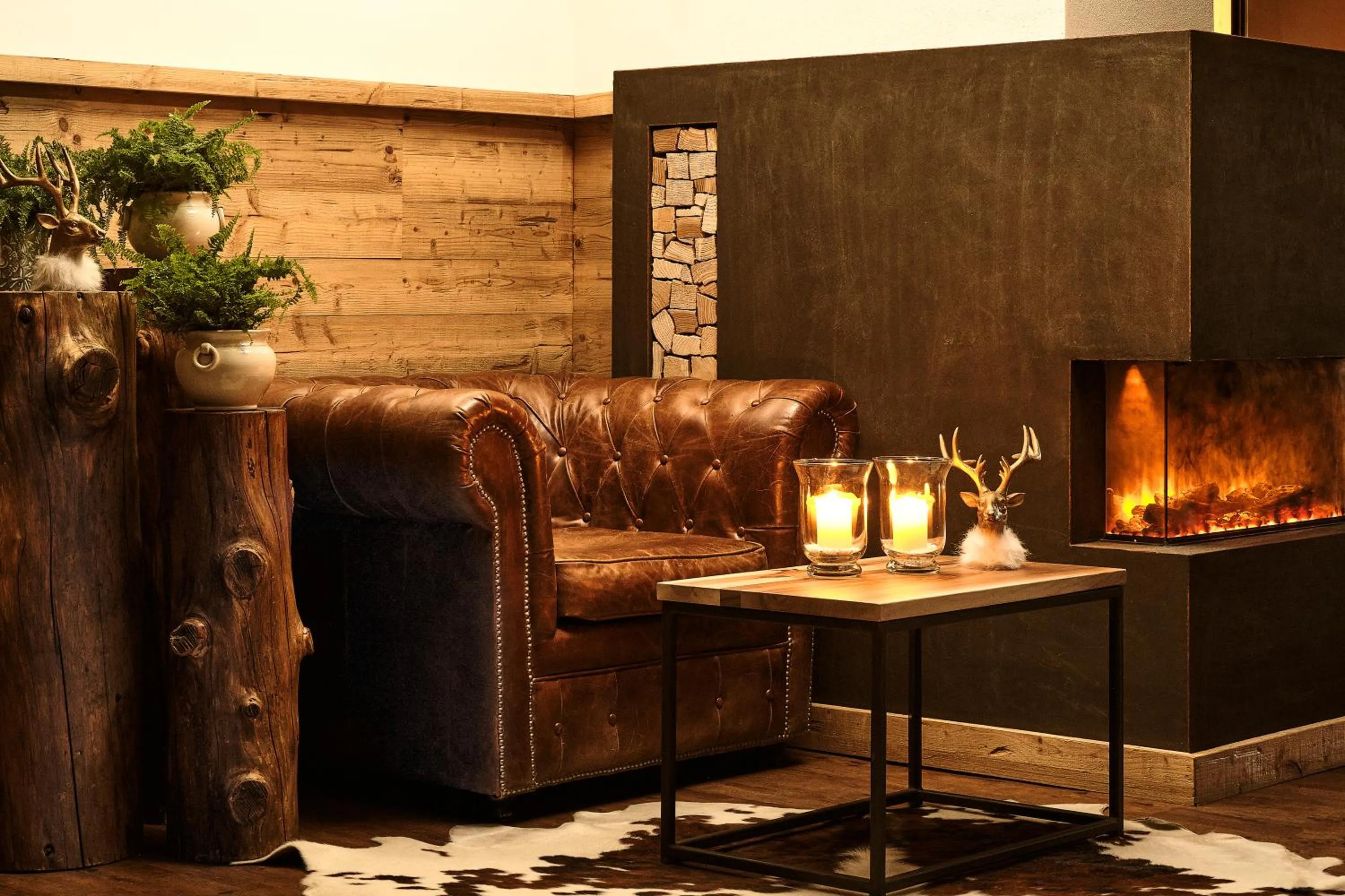 Living room in Boutique Hotel e Chalets Salvadori