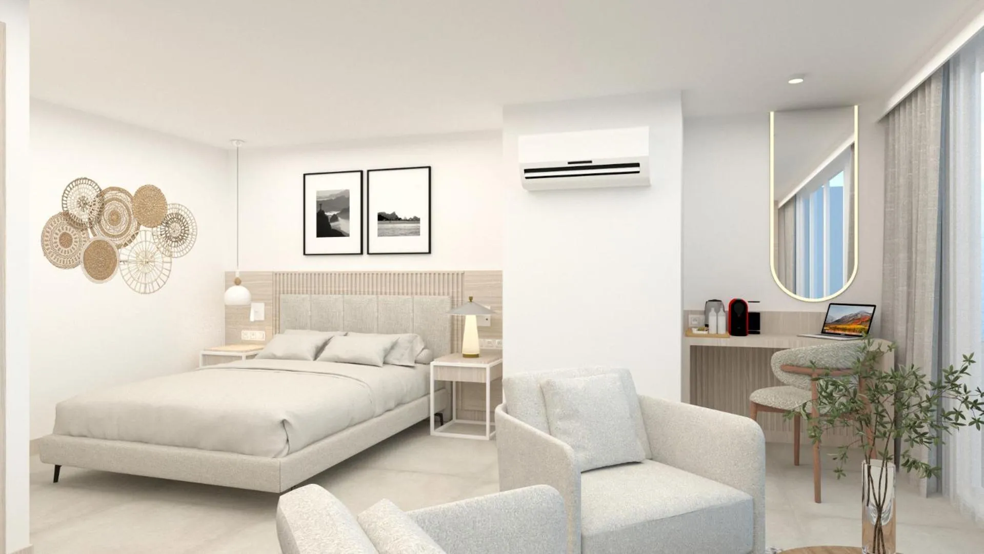 Bed in The Beachfront Hotel Adult Only 16 Plus