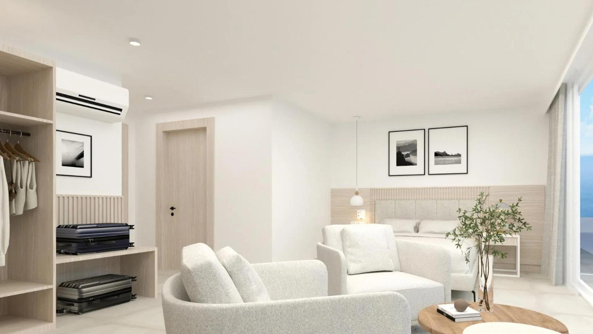 Bed in The Beachfront Hotel Adult Only 16 Plus