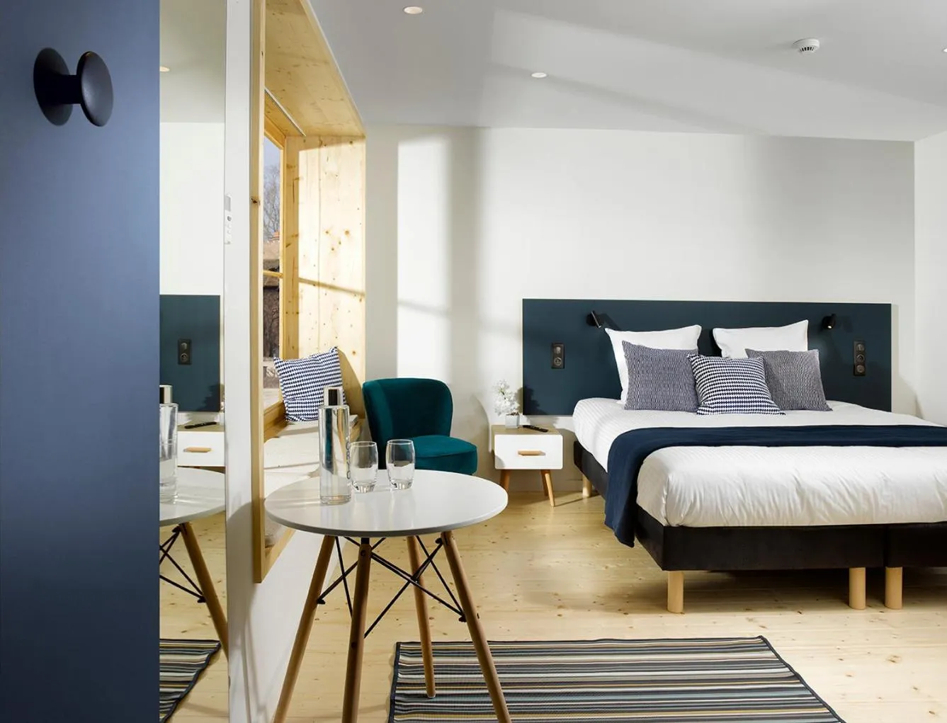 Bed in Hôtel Au Petit Pont