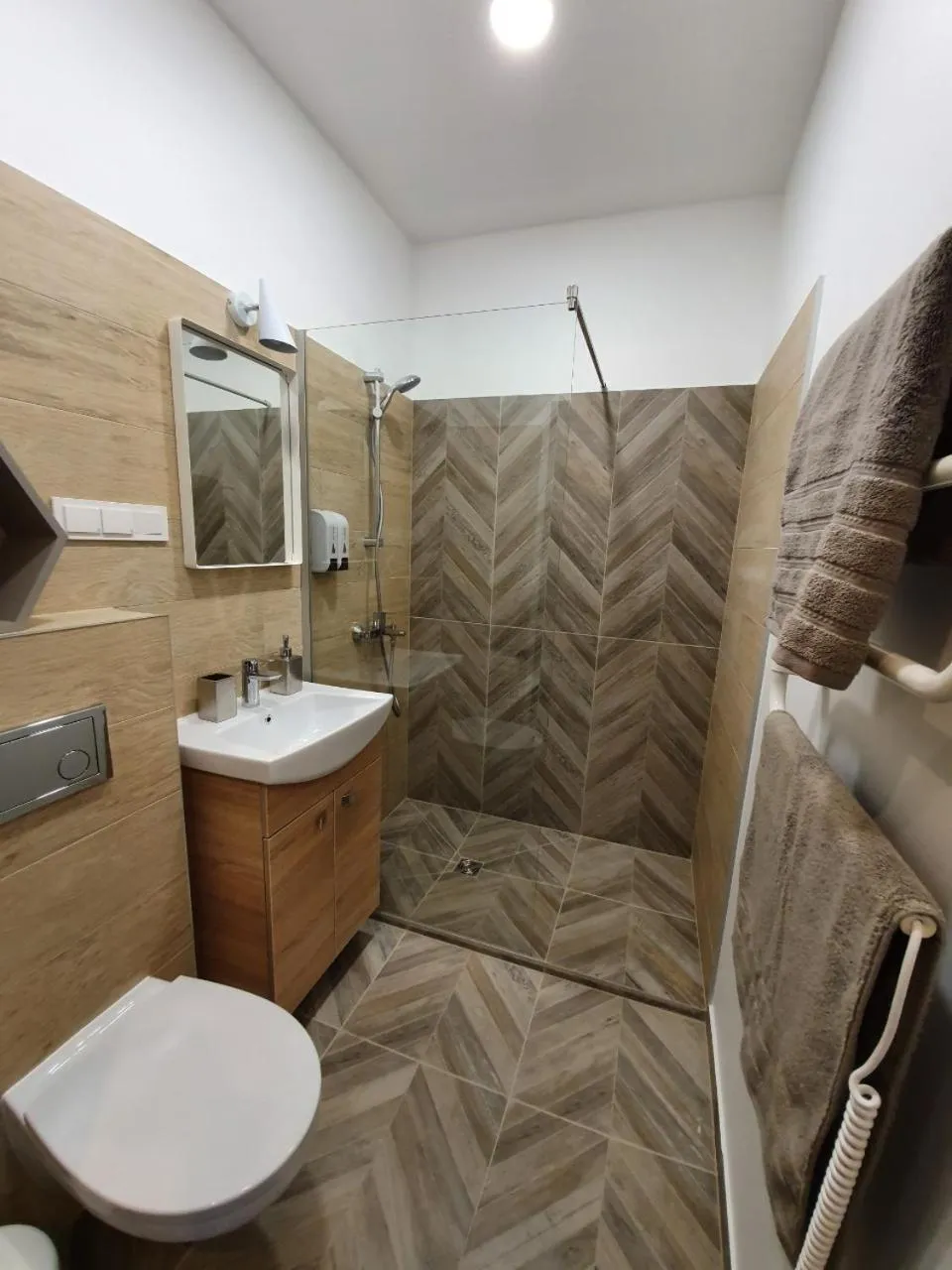 Shower in Oak house apartments