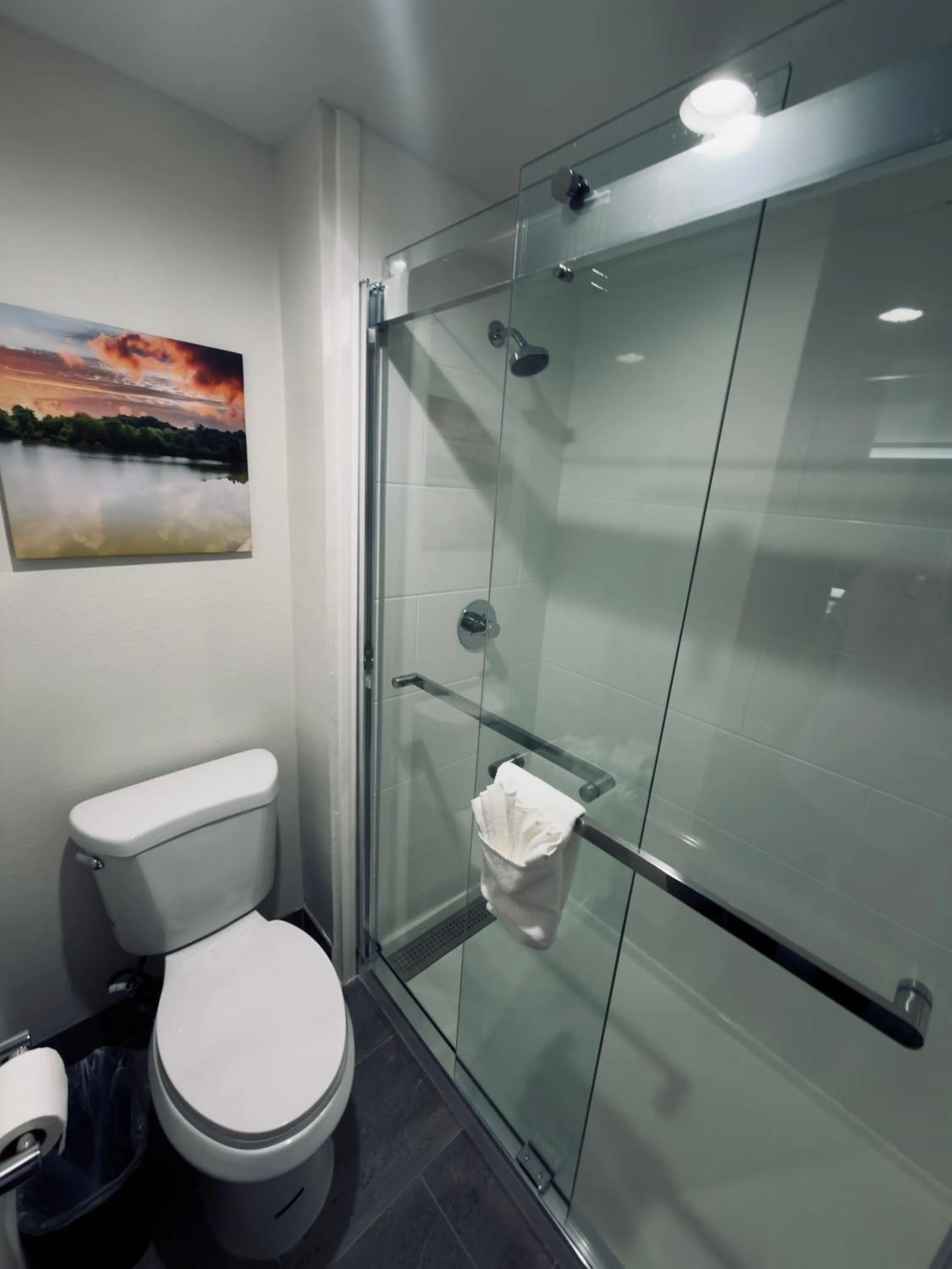 Shower in La Quinta by Wyndham Atlanta Roswell