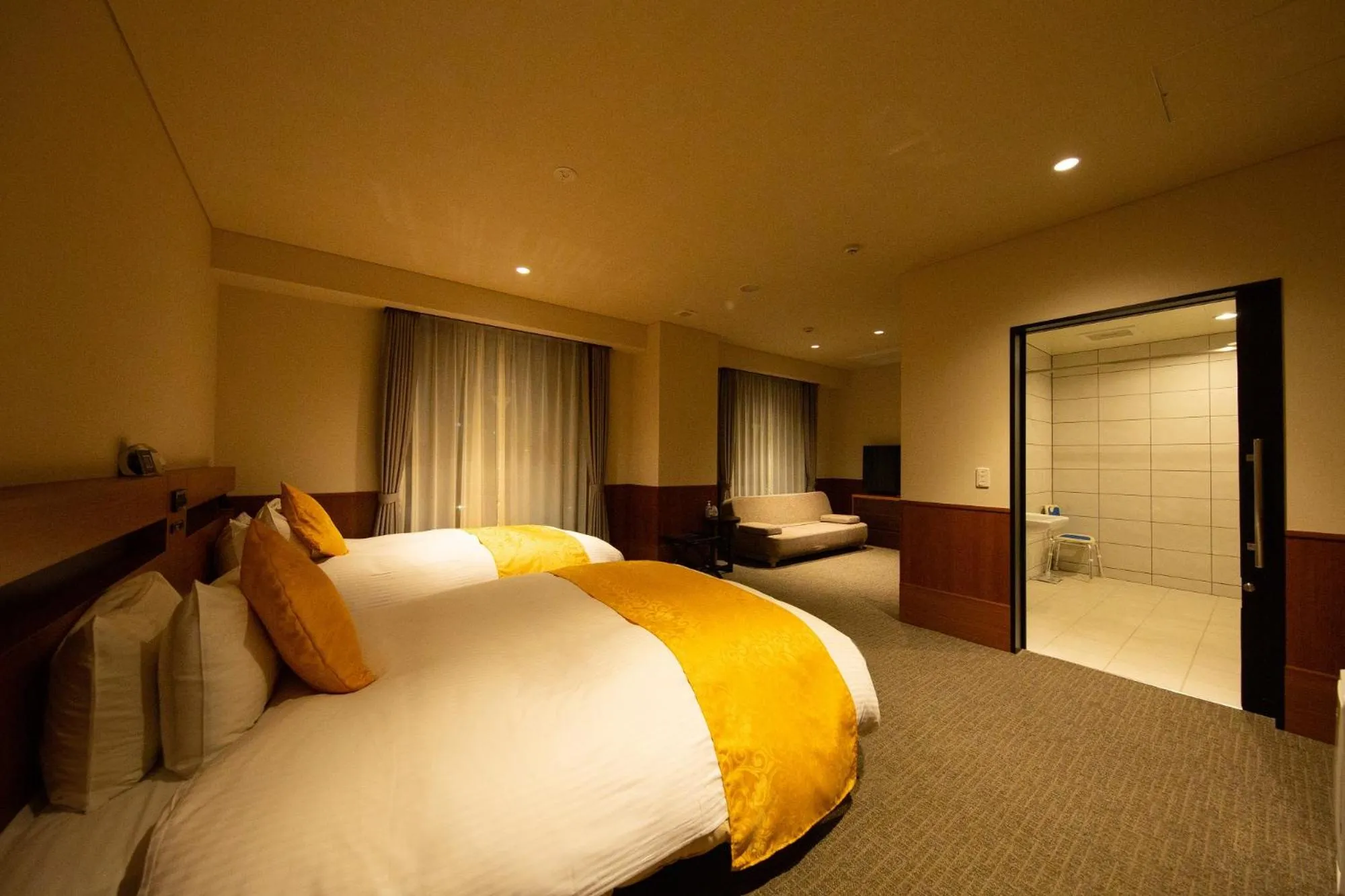 Bed in Akarinoyado Togetsu