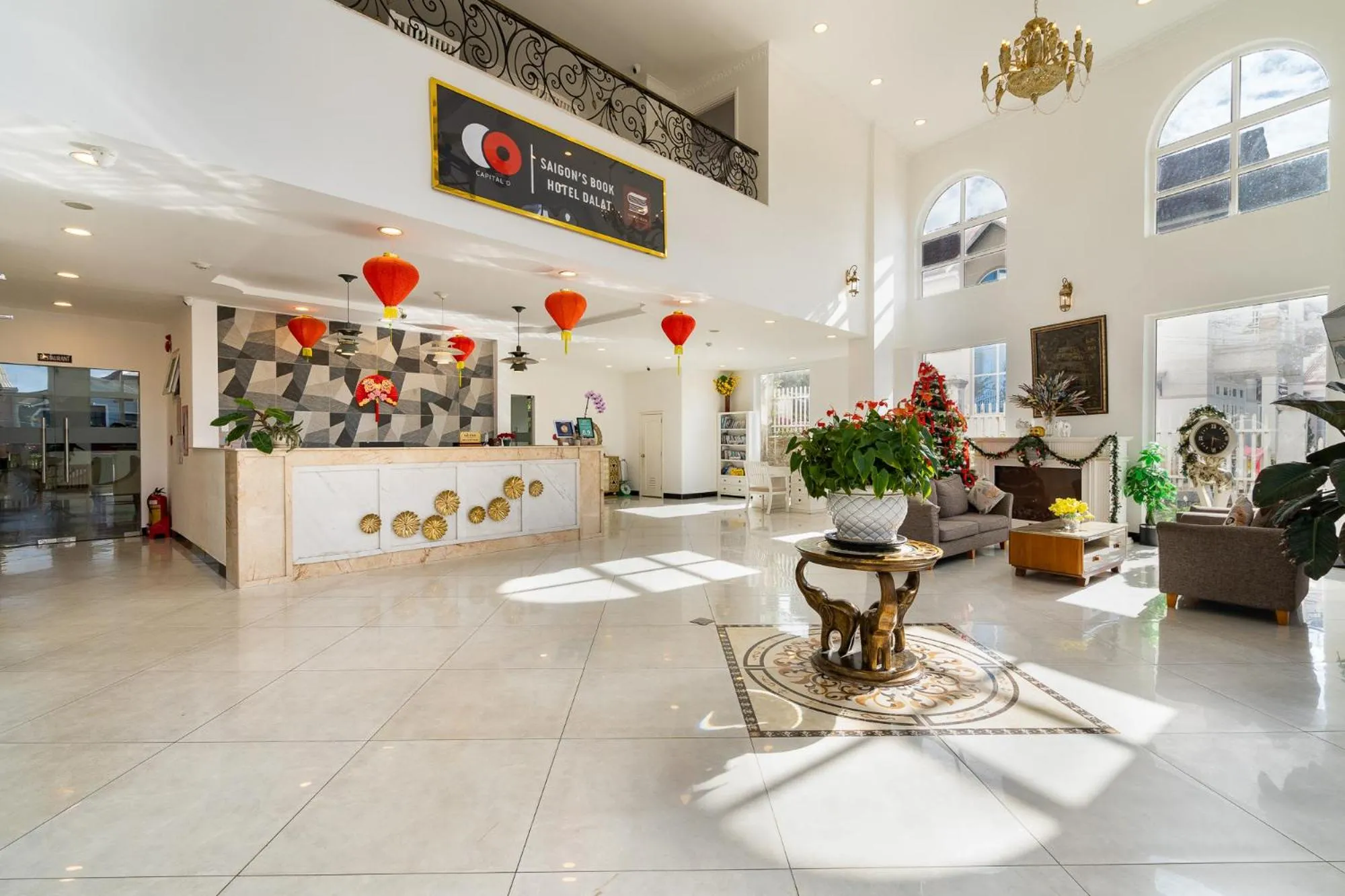 Lobby or reception in Saigon's Book Da Lat Hotel