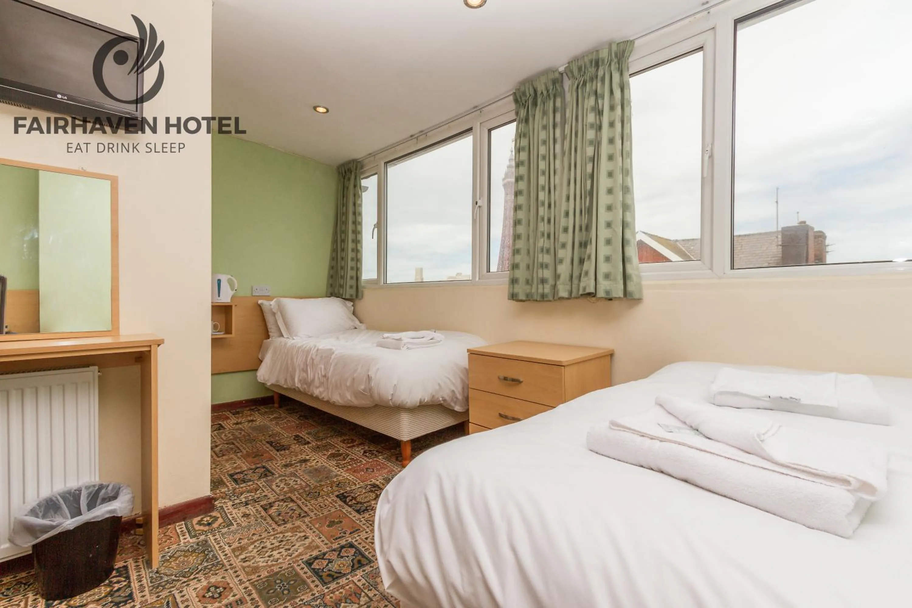 Bed in Fairhaven Hotel