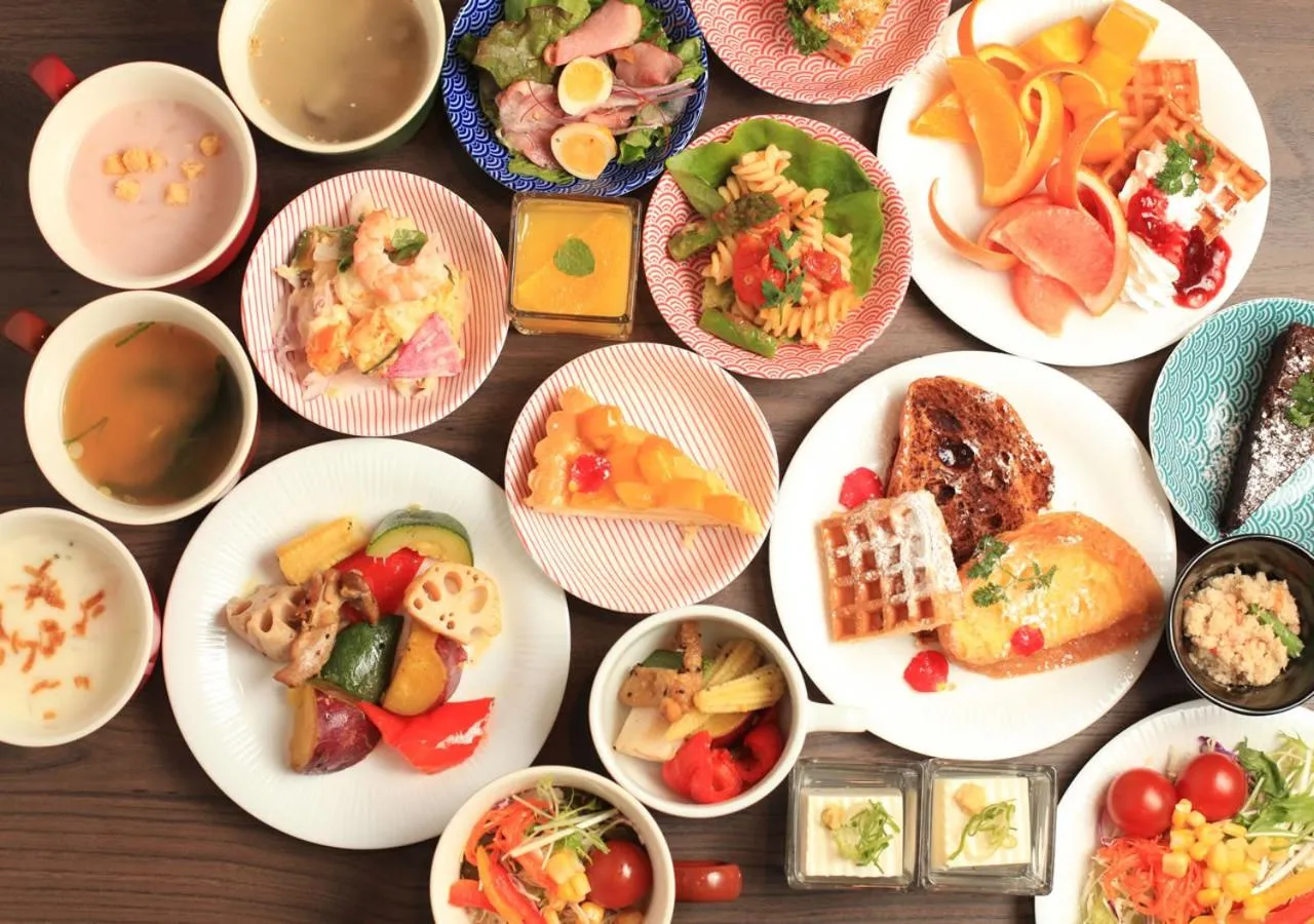 Buffet breakfast in Urban Hotel Kyoto Gojo Premium