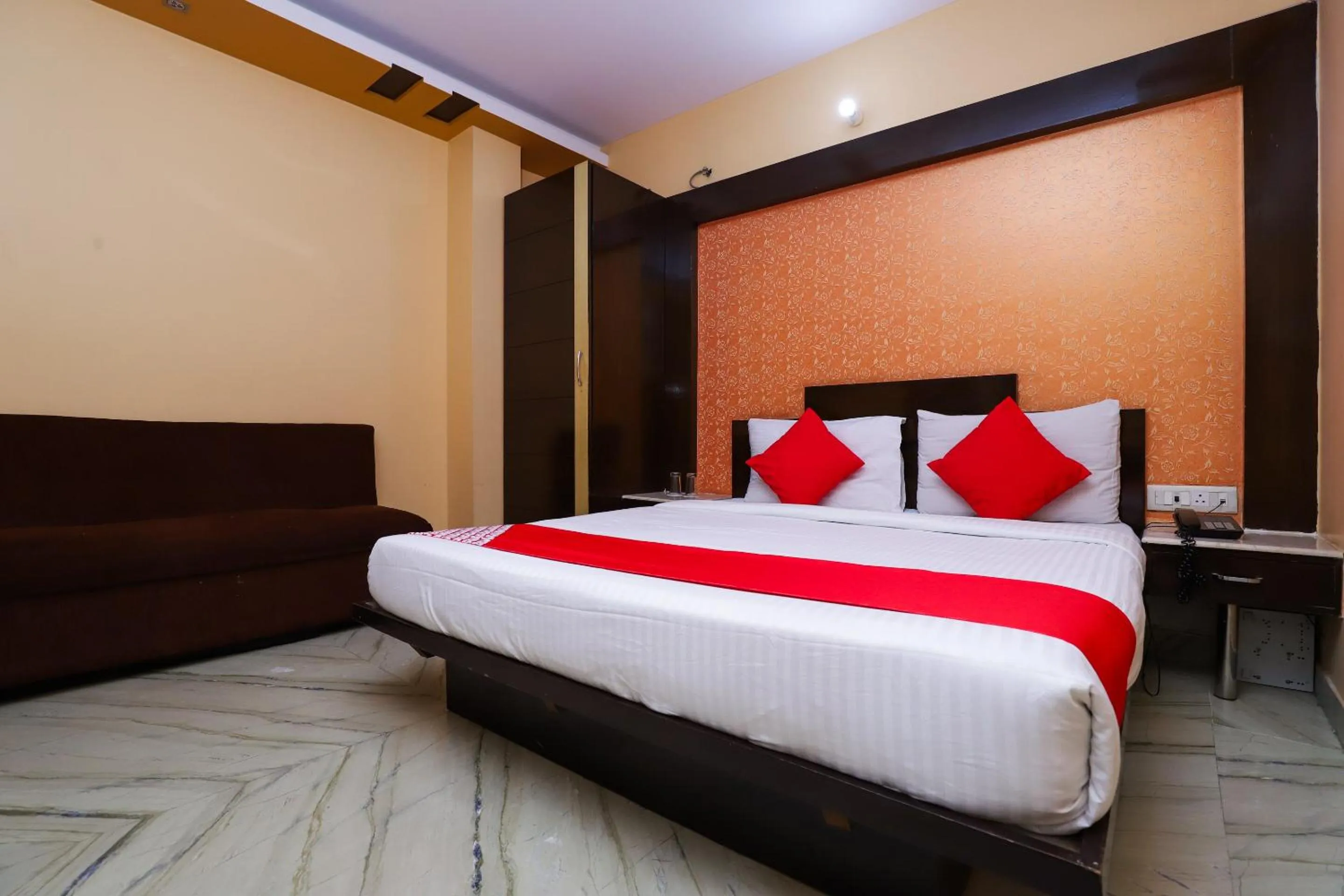 Bedroom, Bed in Hotel O J P Inn Near Patel Nagar Metro Station