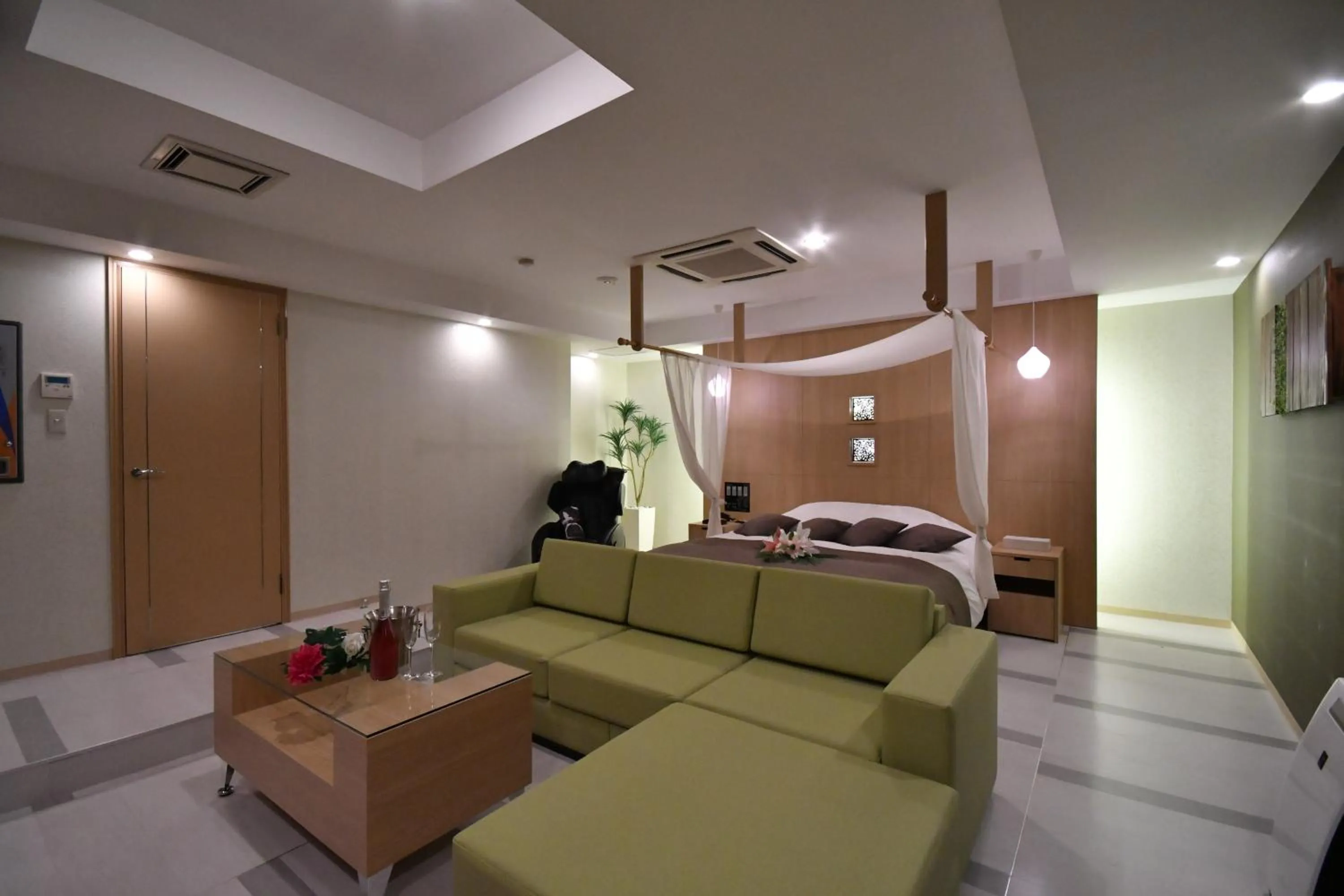 Bed in Hotel agehA cinq boutique (Adult Only)