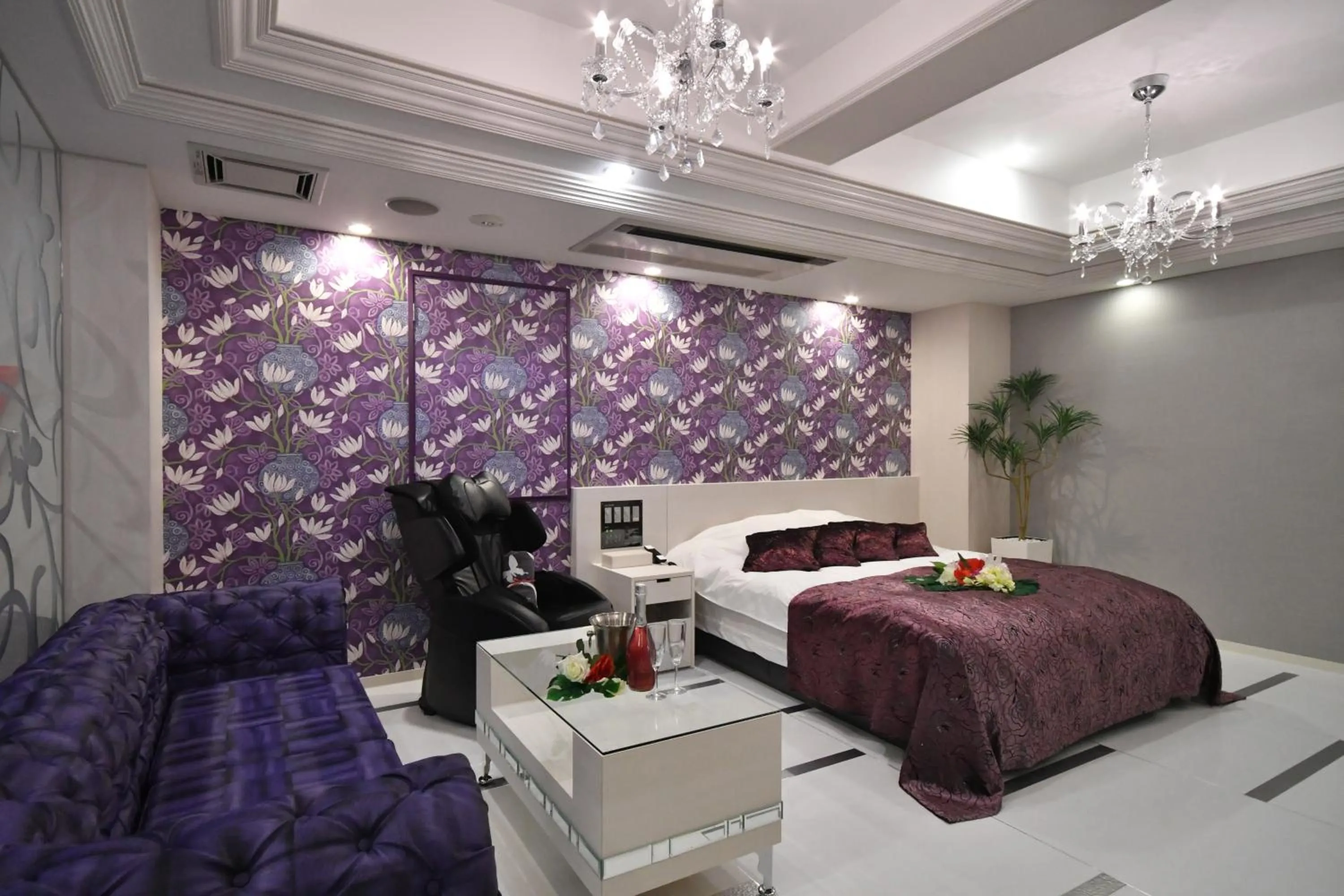 Bed in Hotel agehA cinq boutique (Adult Only)