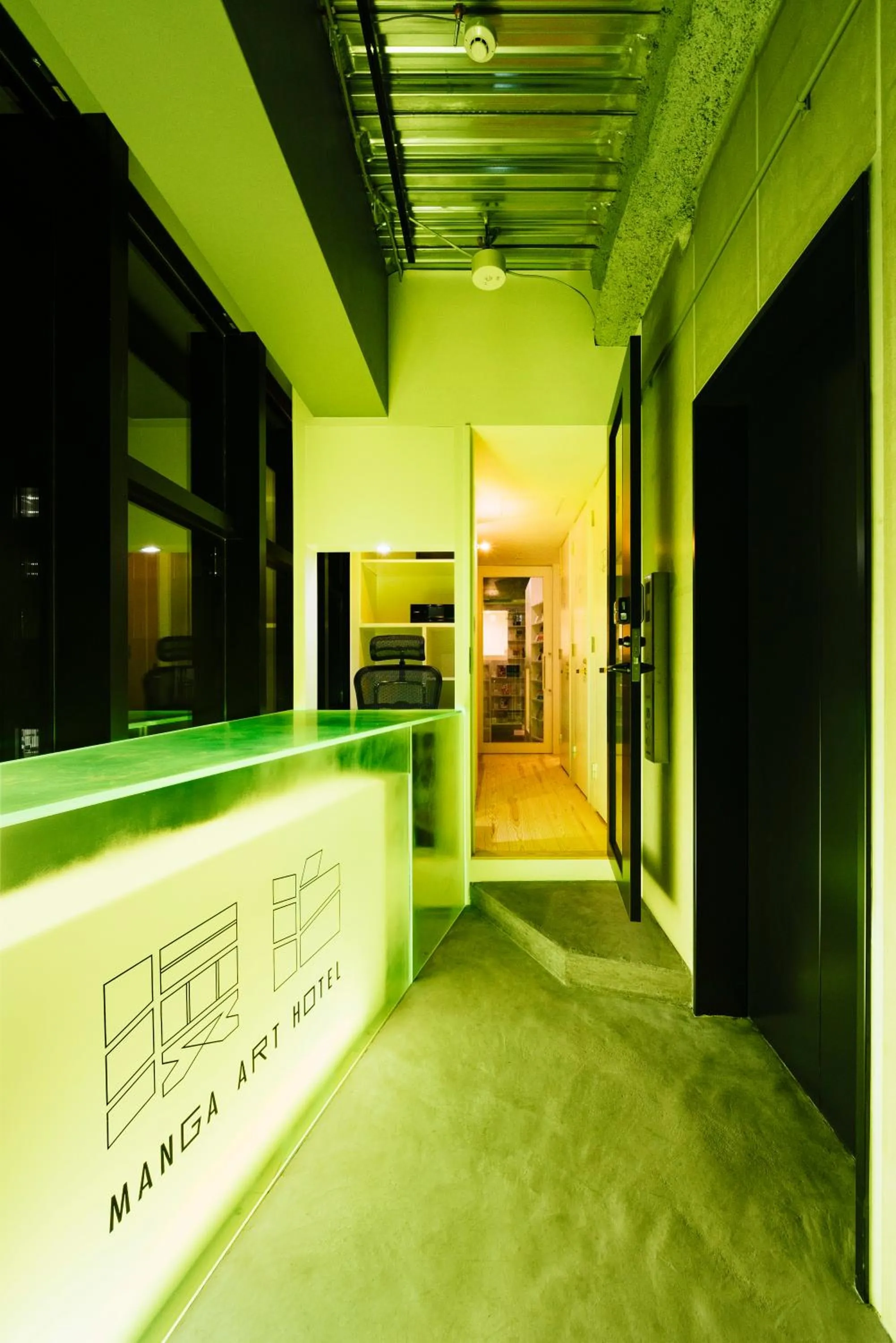 Lobby or reception in MANGA ART HOTEL, TOKYO