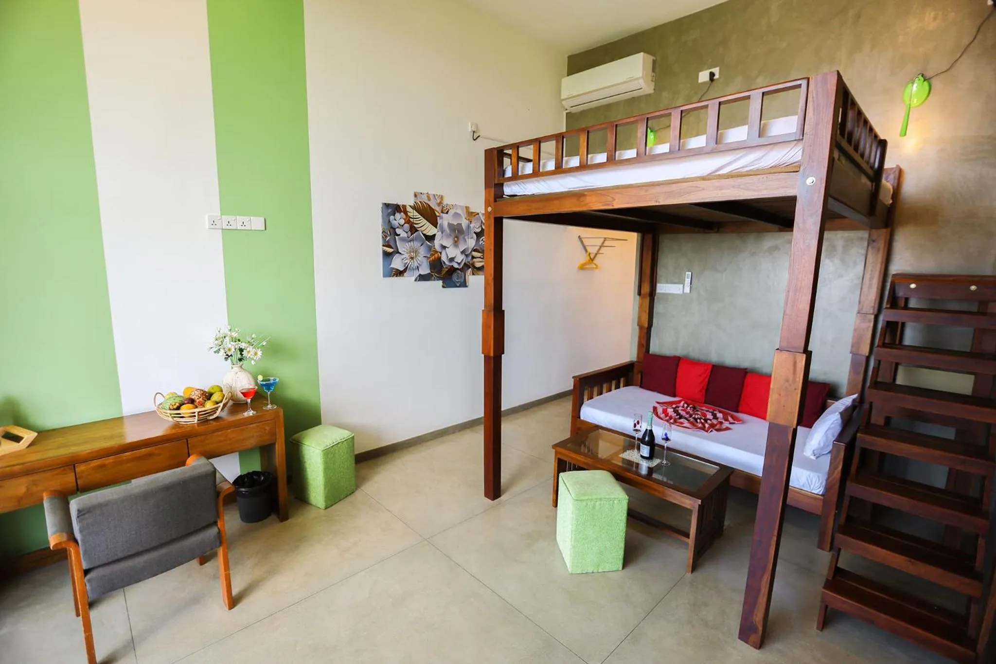 Restaurant/places to eat, Bed in Casa Samaya Chill Bay Weligama