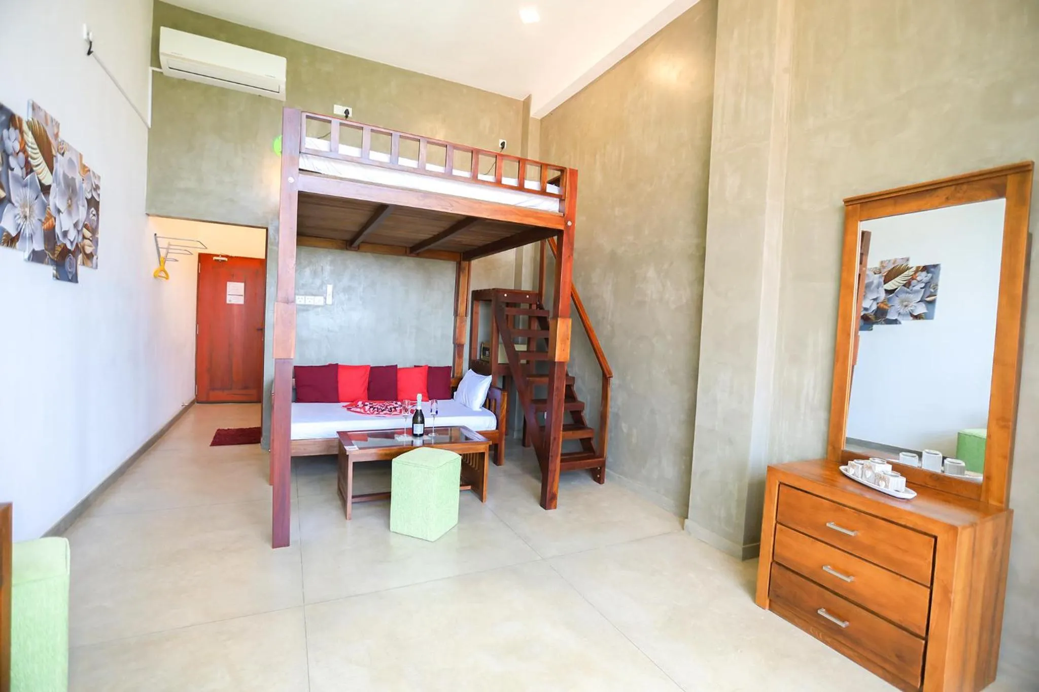 Living room, Bed in Casa Samaya Chill Bay Weligama