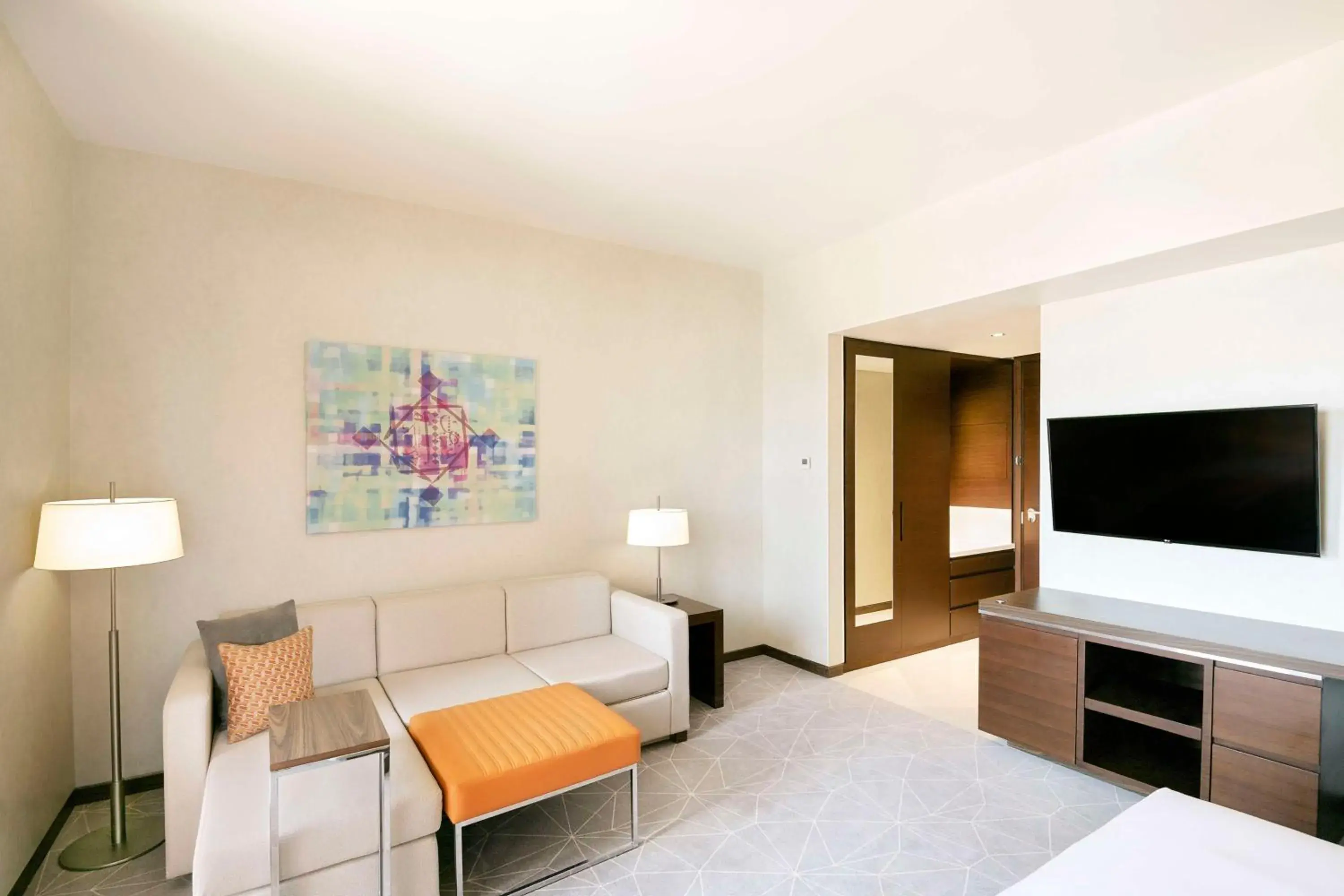 King Suite - single occupancy - Free Breakfast, Complimentary Transfer to Gold Souk in Hyatt Place Dubai Wasl District King Suite - single occupancy - Free Breakfast, Complimentary Transfer to Gold Souk in Hyatt Place Dubai Wasl District