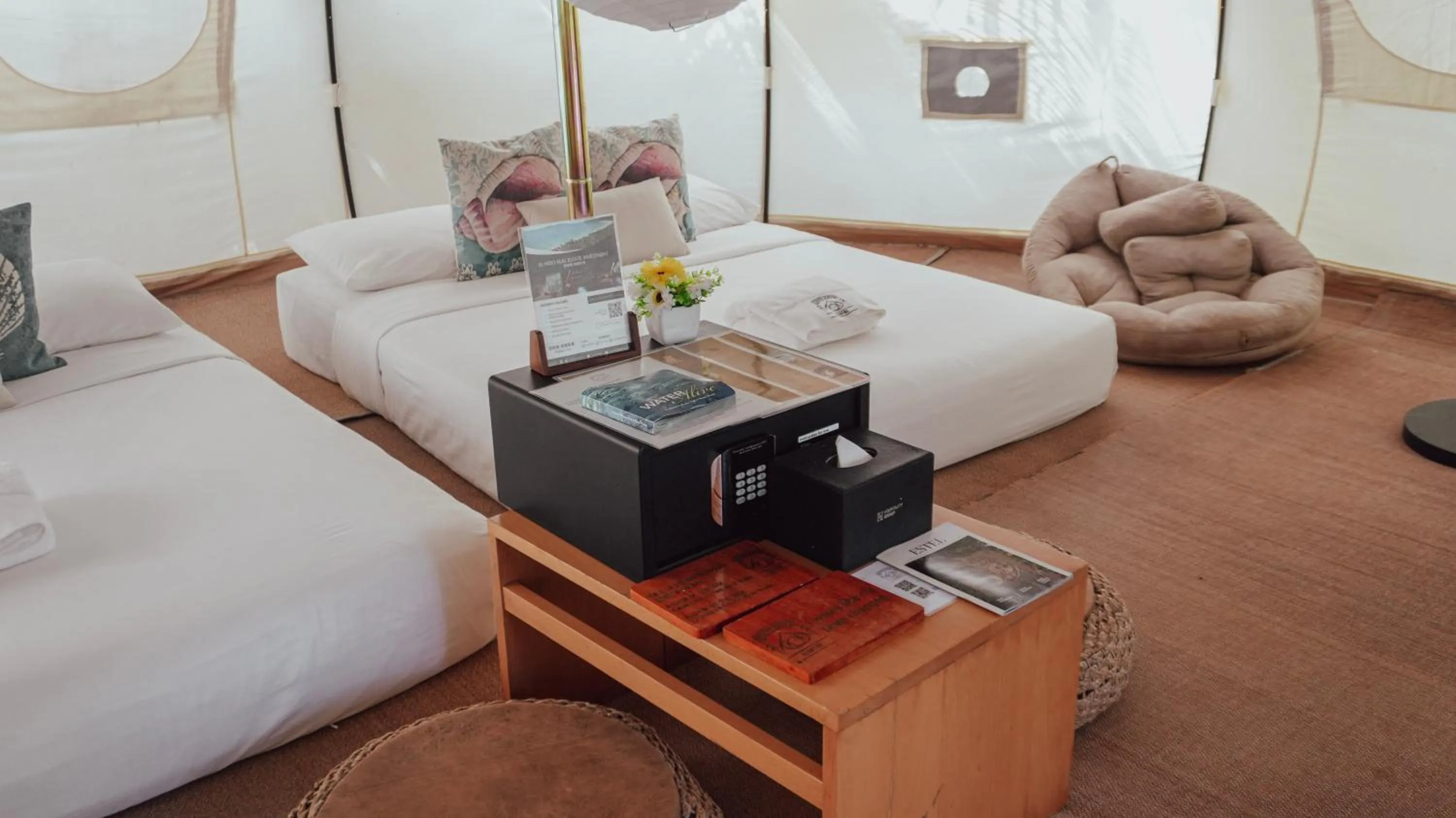 Bed in Nacpan Beach Glamping Managed by H Hospitality Group