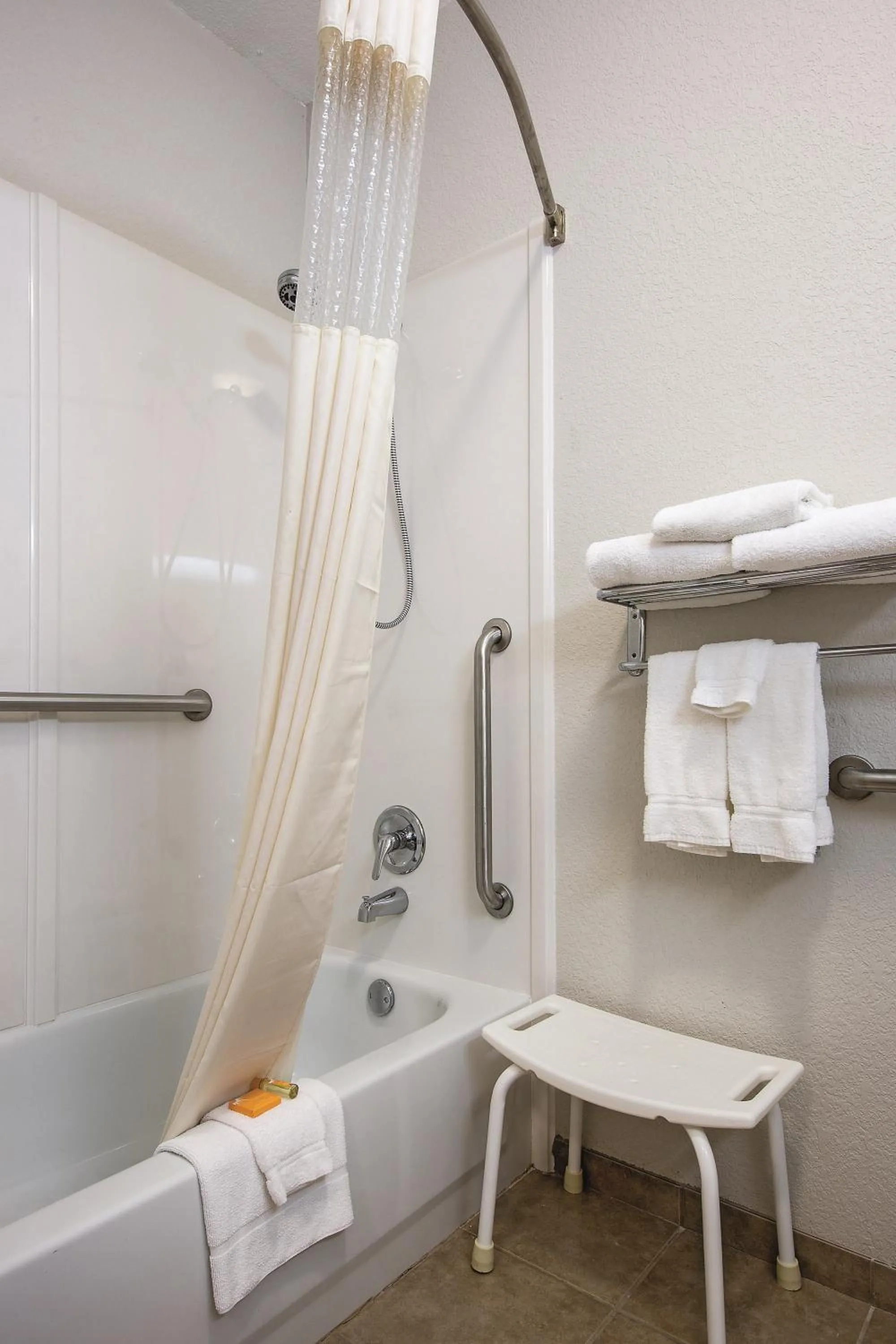Shower in Americas Best Value Inn - Gun Barrel City