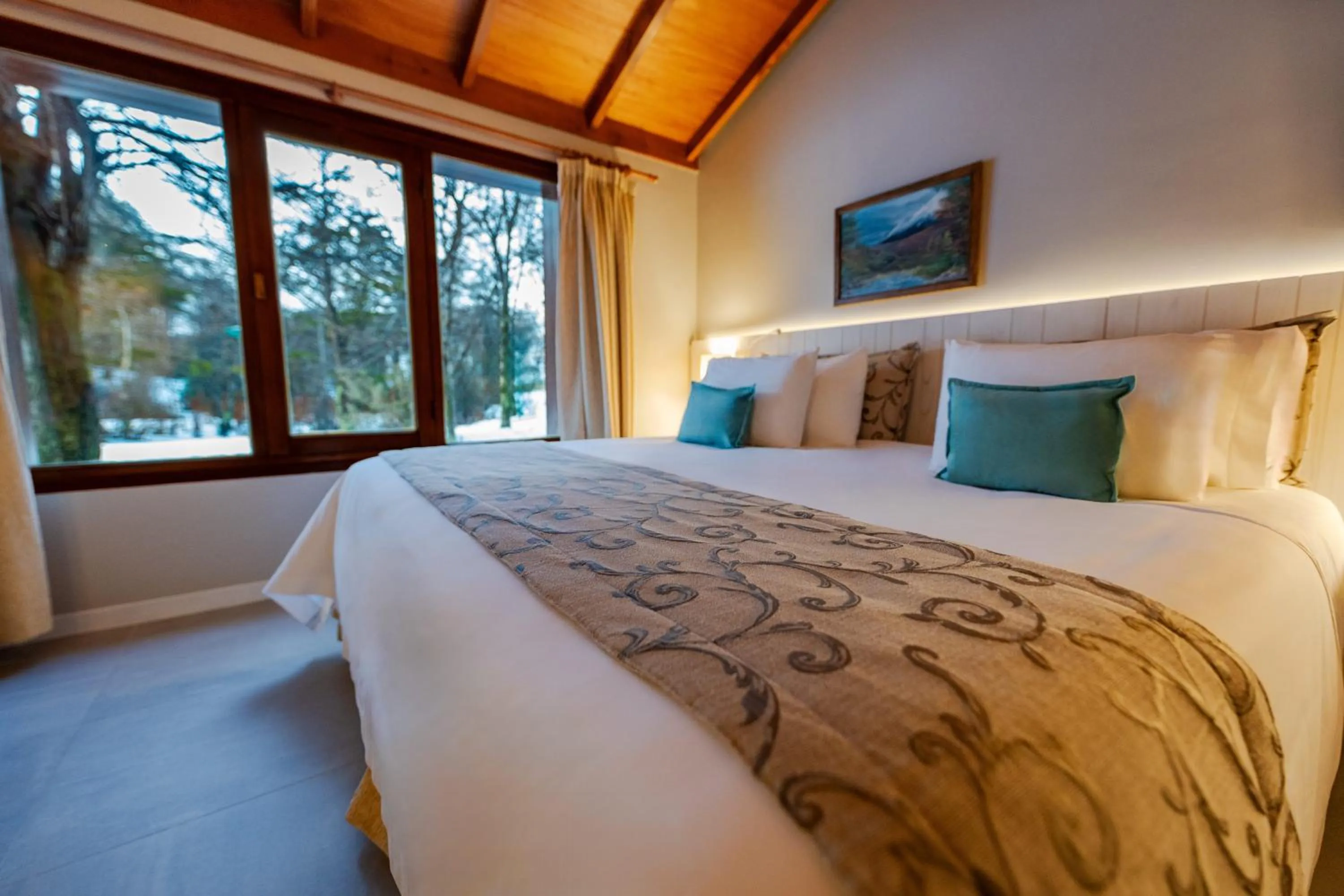 Bed in Tolkeyen Ushuaia Hotel