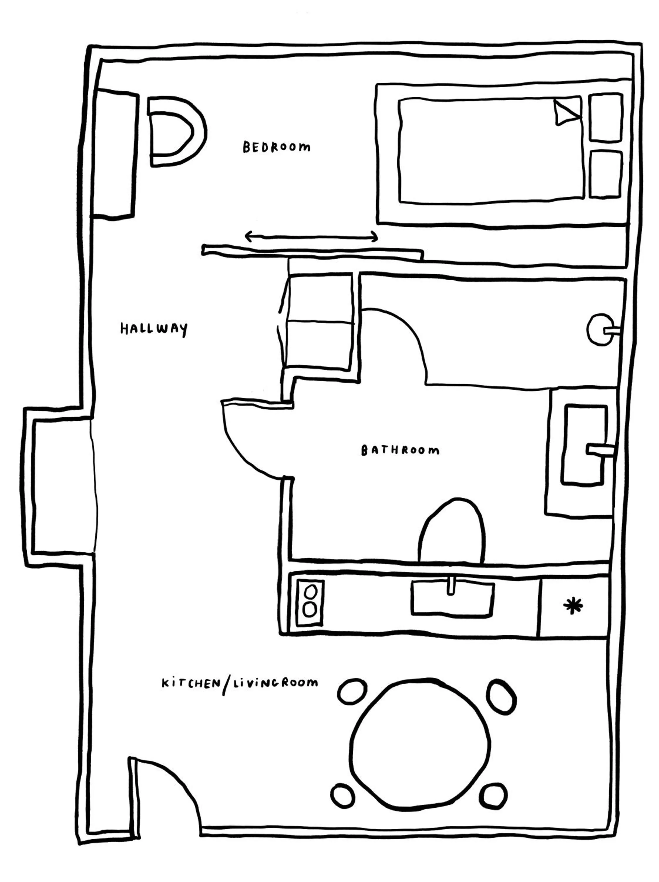 Photo of the whole room in Hotel GUESTapart