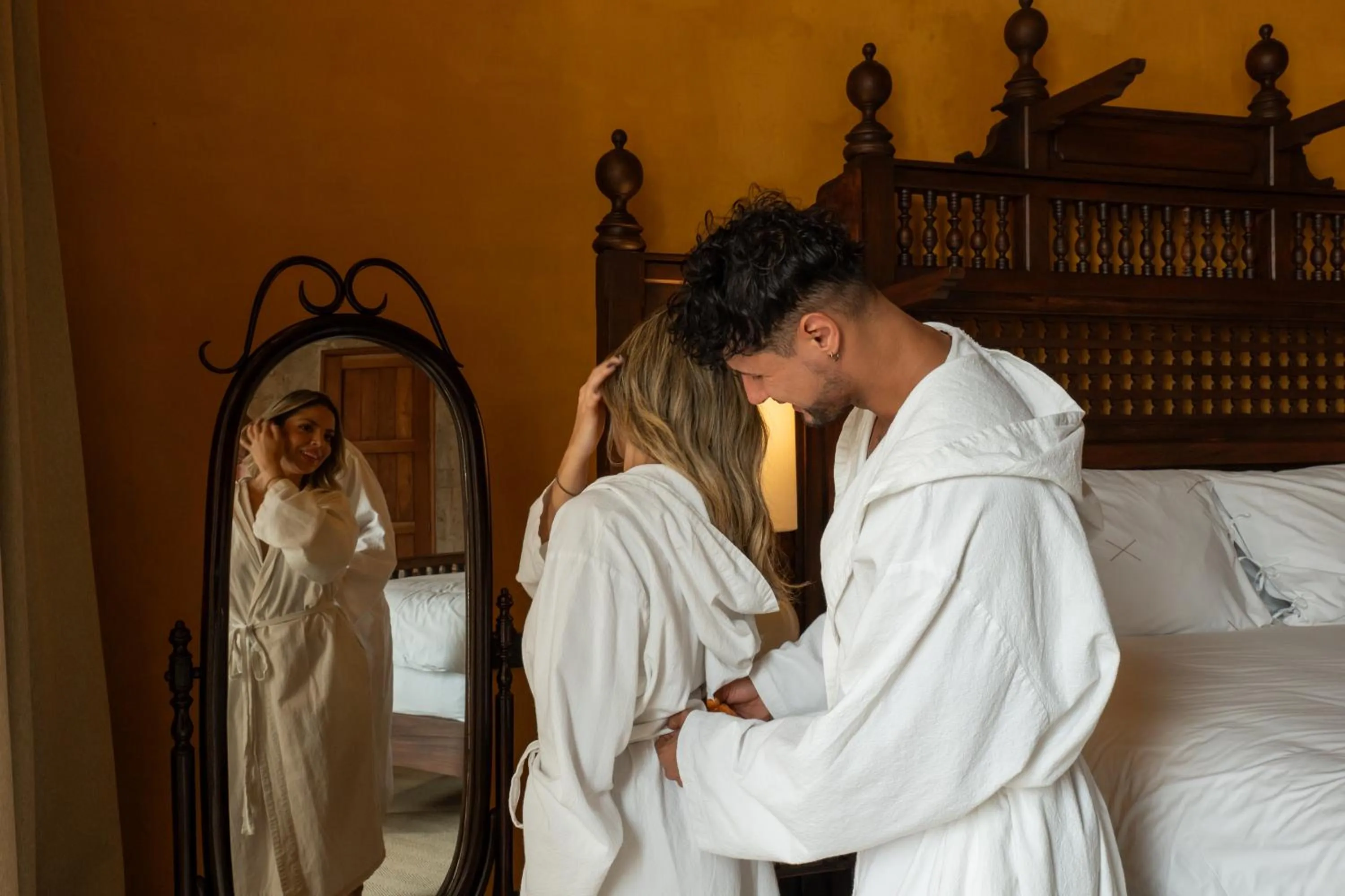 Bed in Casa Carolina Hotel Cartagena