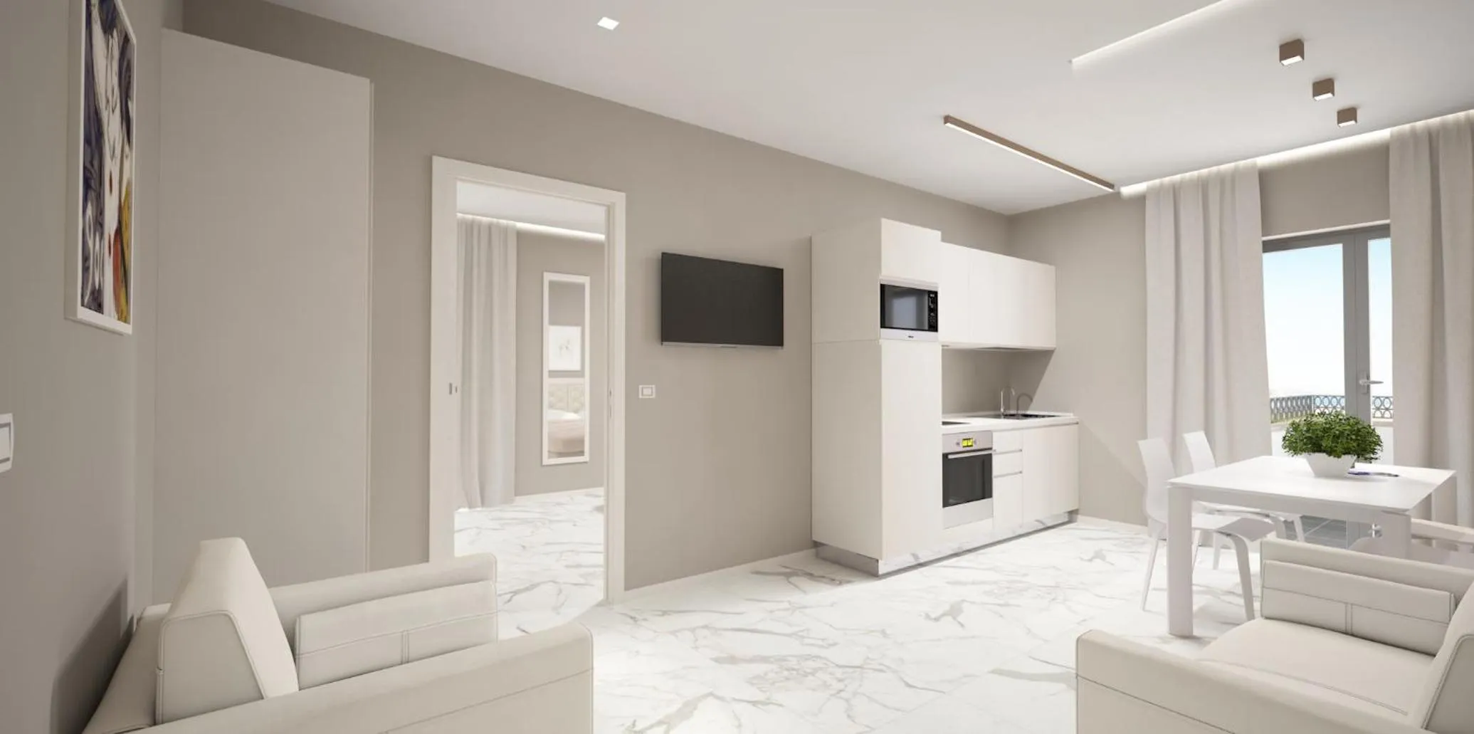 Living room in Residence Hotel Alba Palace