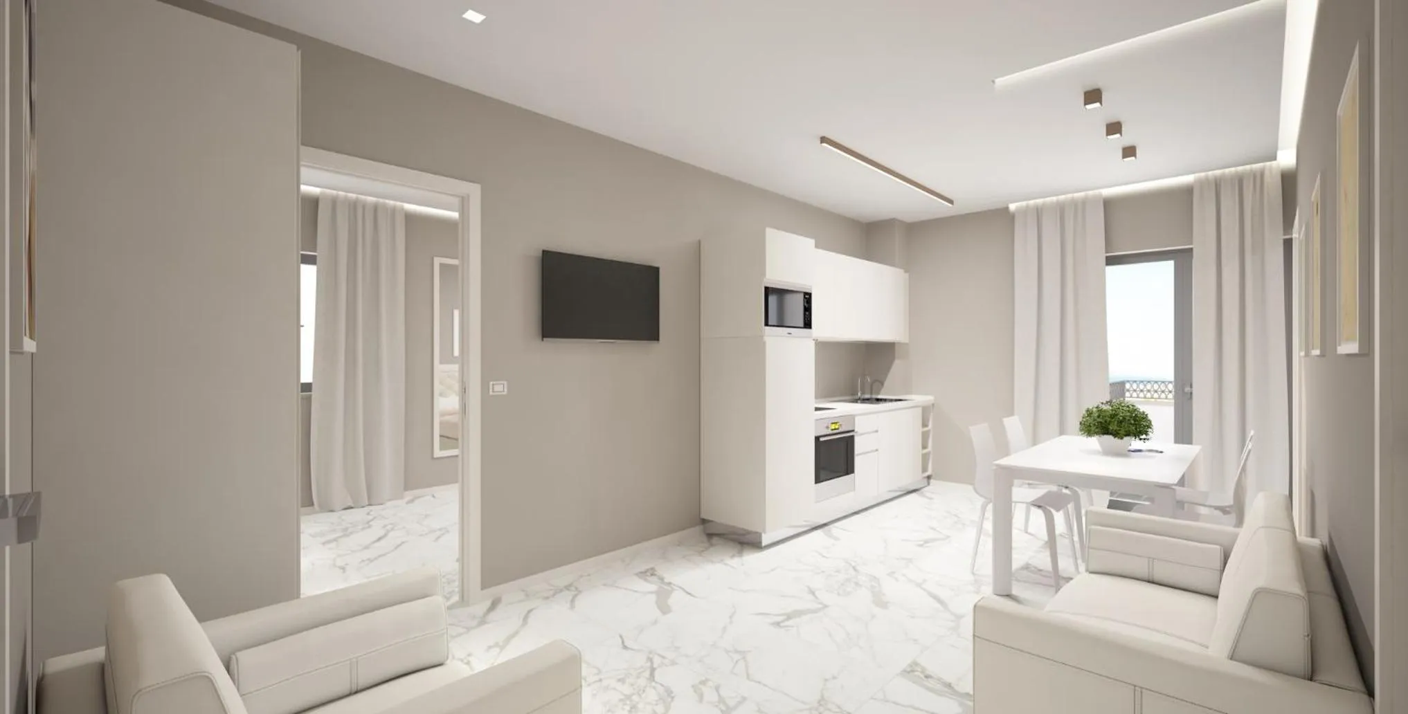 Living room in Residence Hotel Alba Palace