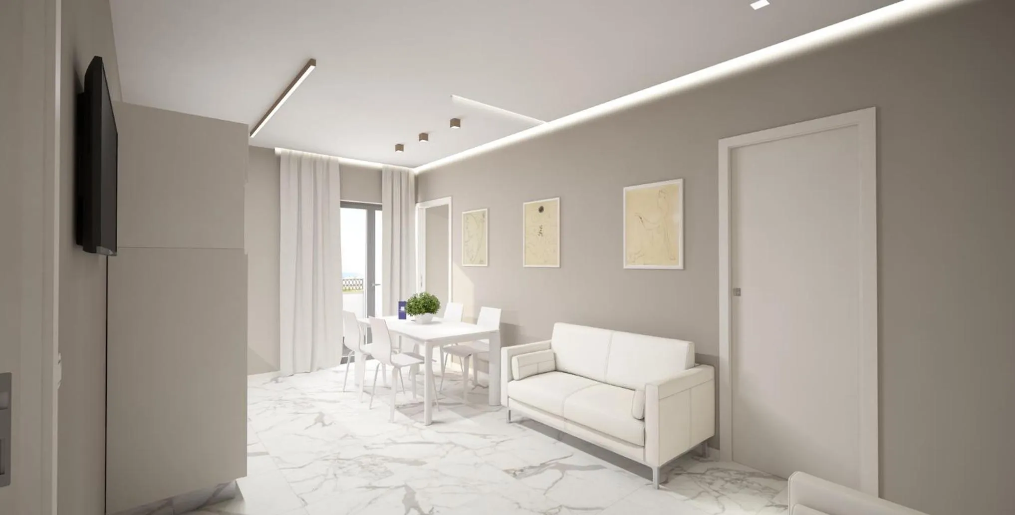 Living room in Residence Hotel Alba Palace