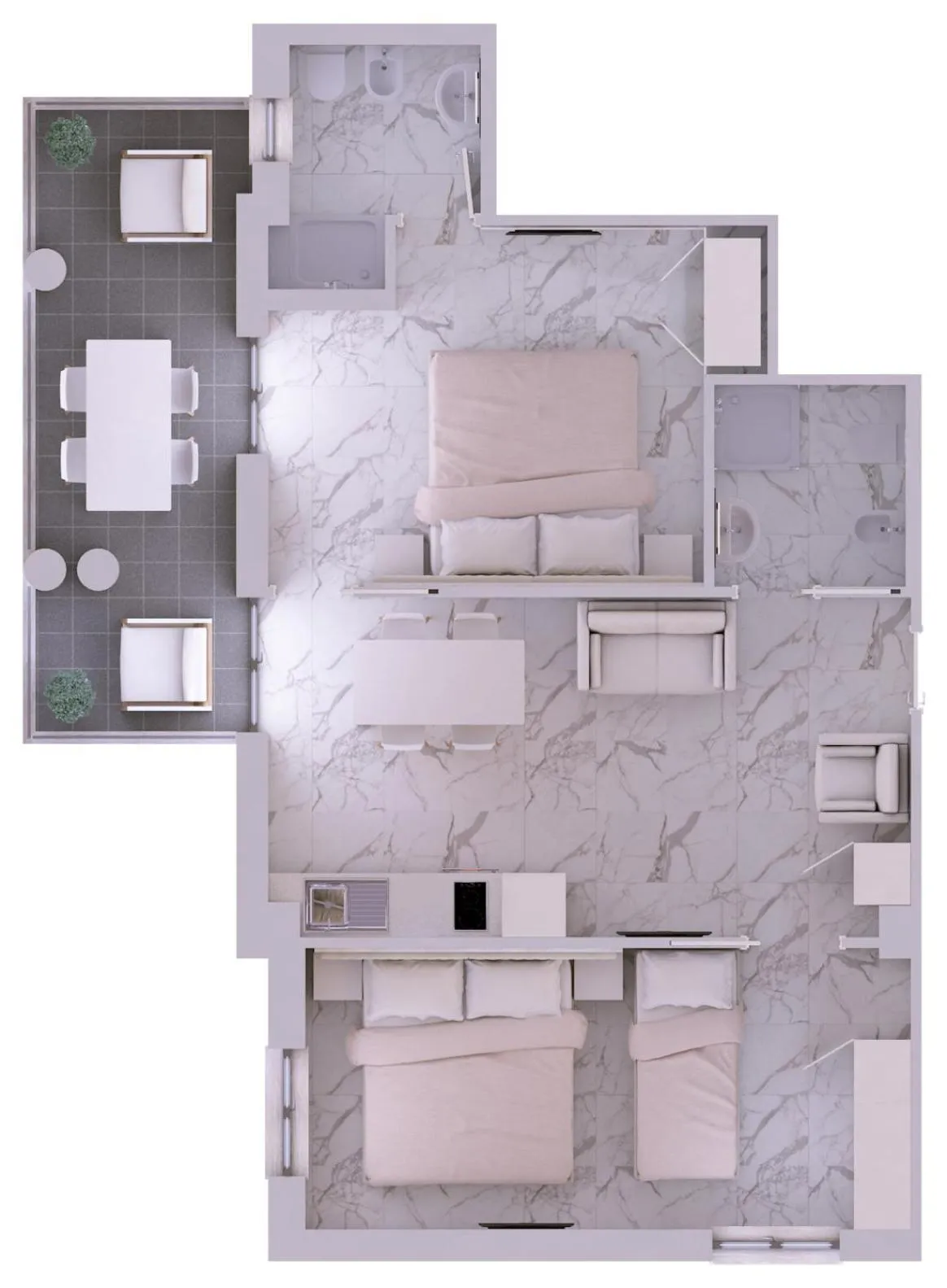 Floor plan in Residence Hotel Alba Palace
