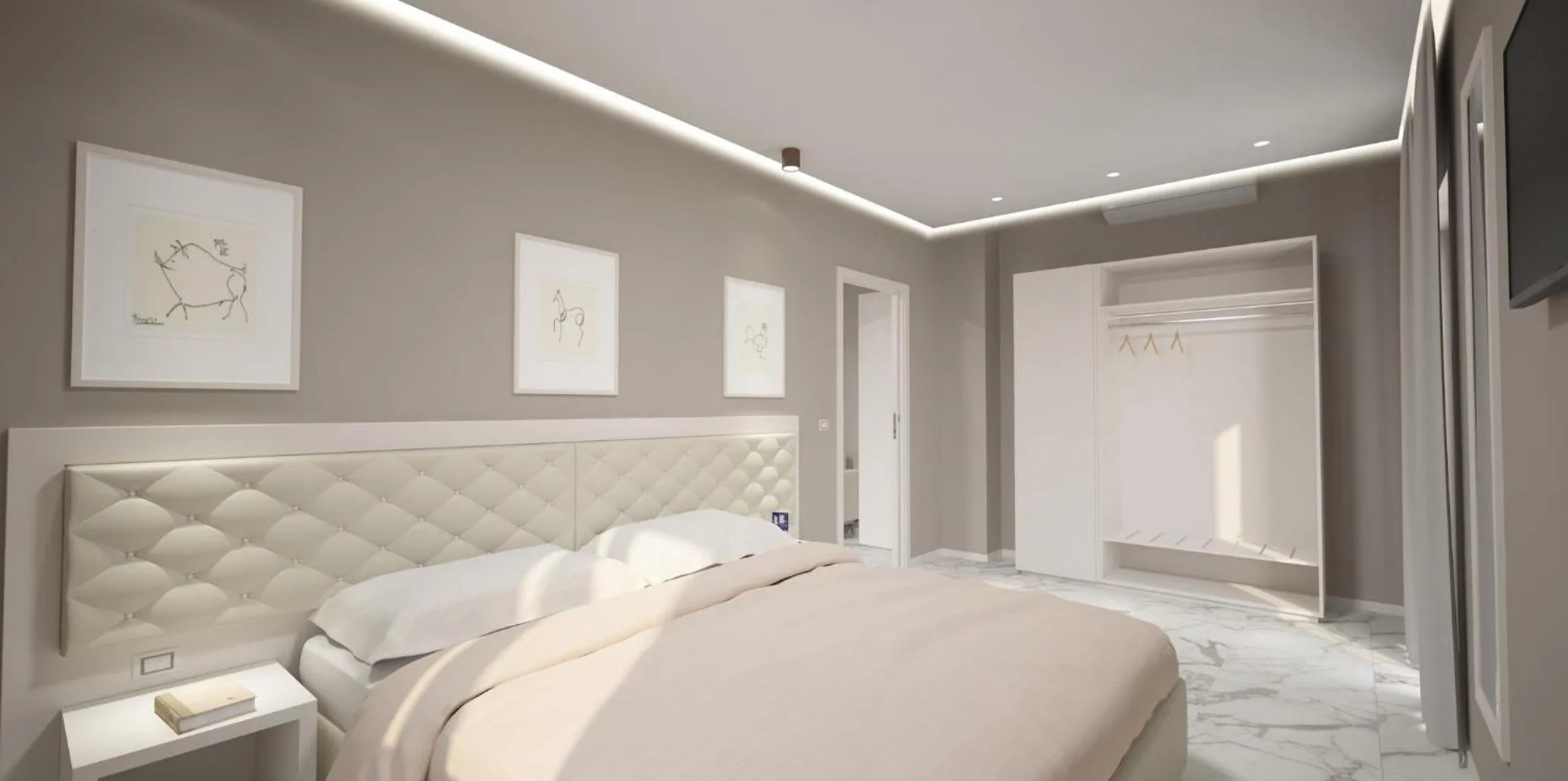 Bedroom, Bed in Residence Hotel Alba Palace