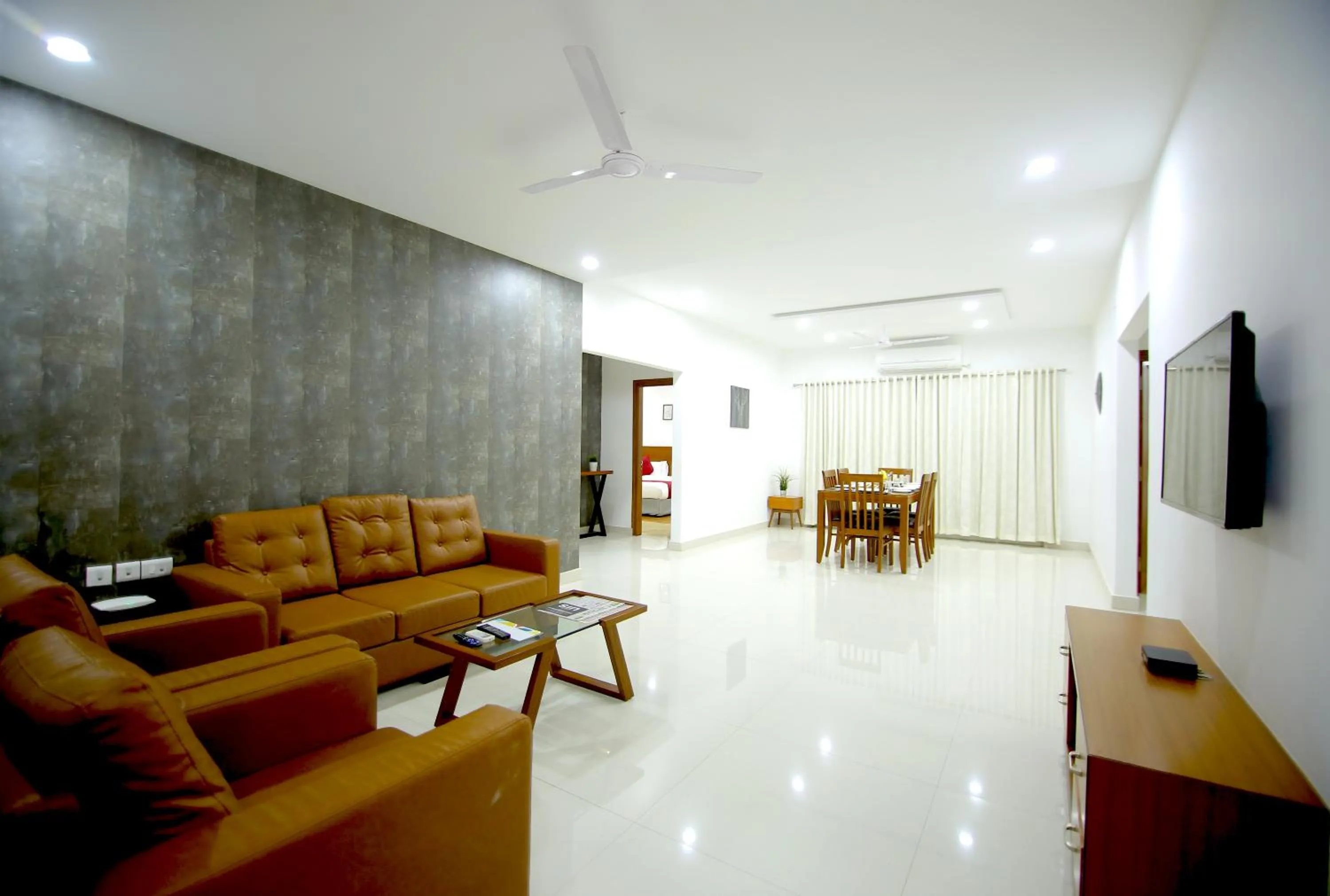 Living room in Aptly Premium Serviced Apartments - A BRAND UNIT OF SKYLA