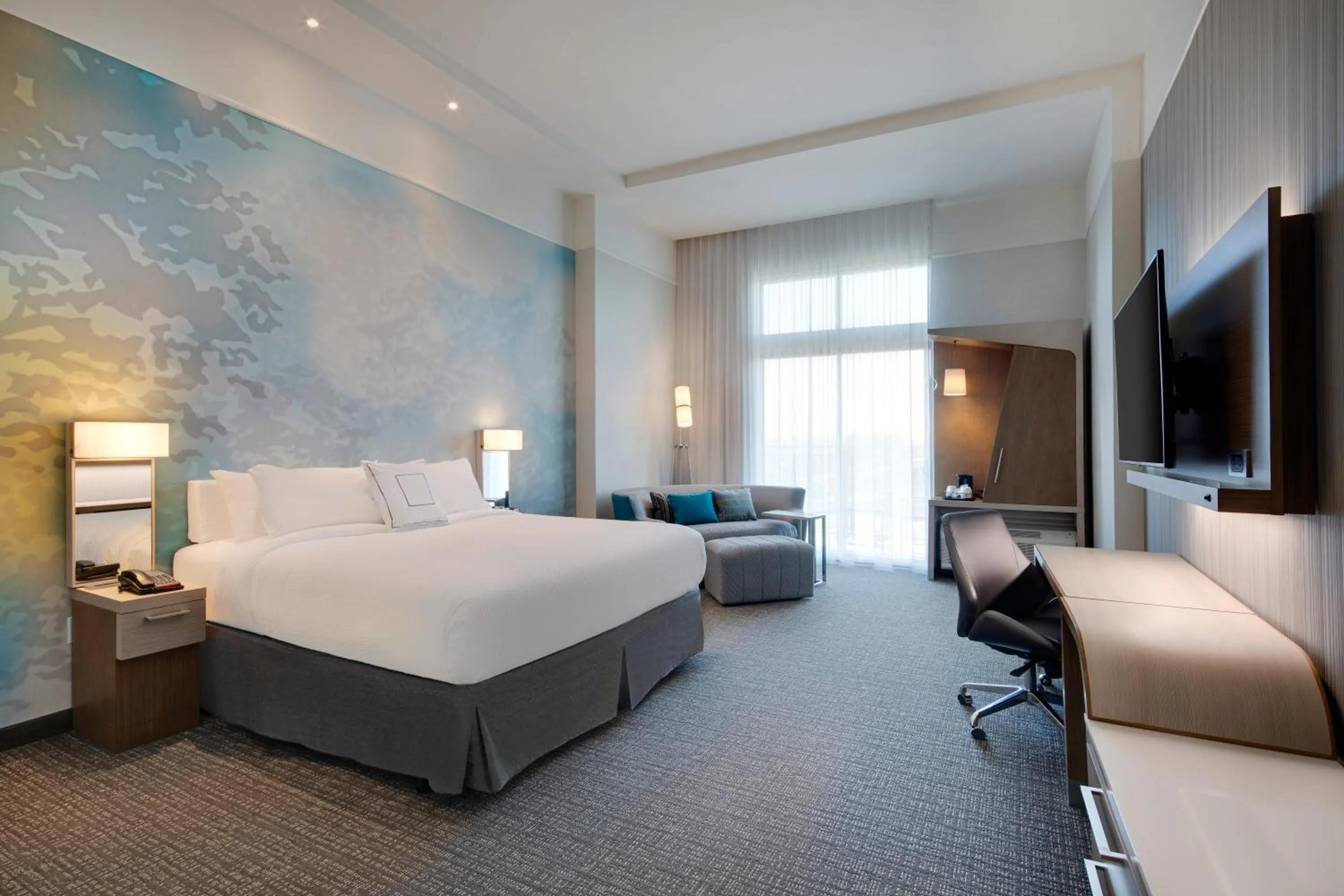 City view, Bed in Courtyard by Marriott Atlanta Vinings/Galleria