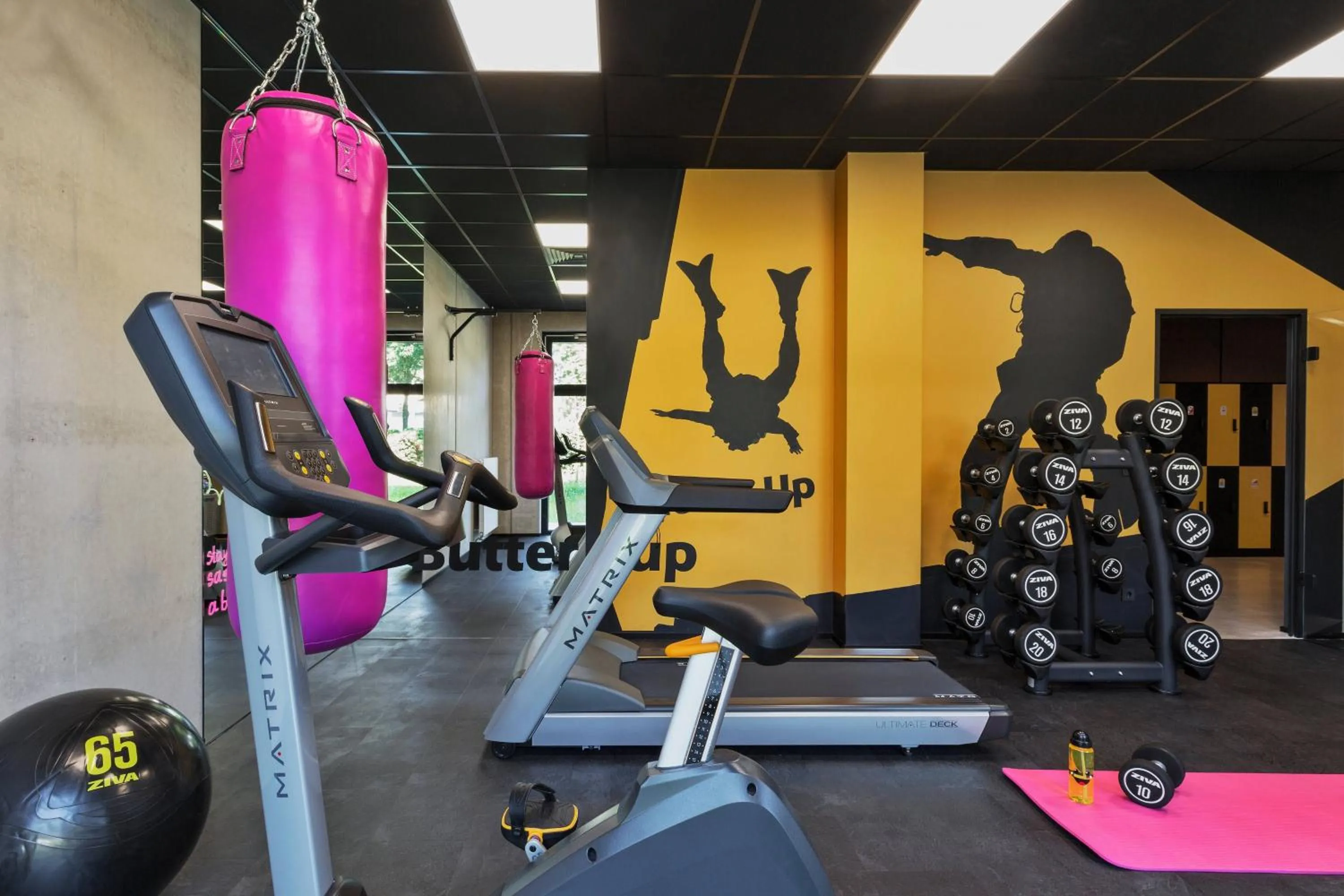 Fitness centre/facilities in Moxy Frankfurt Airport Kelsterbach