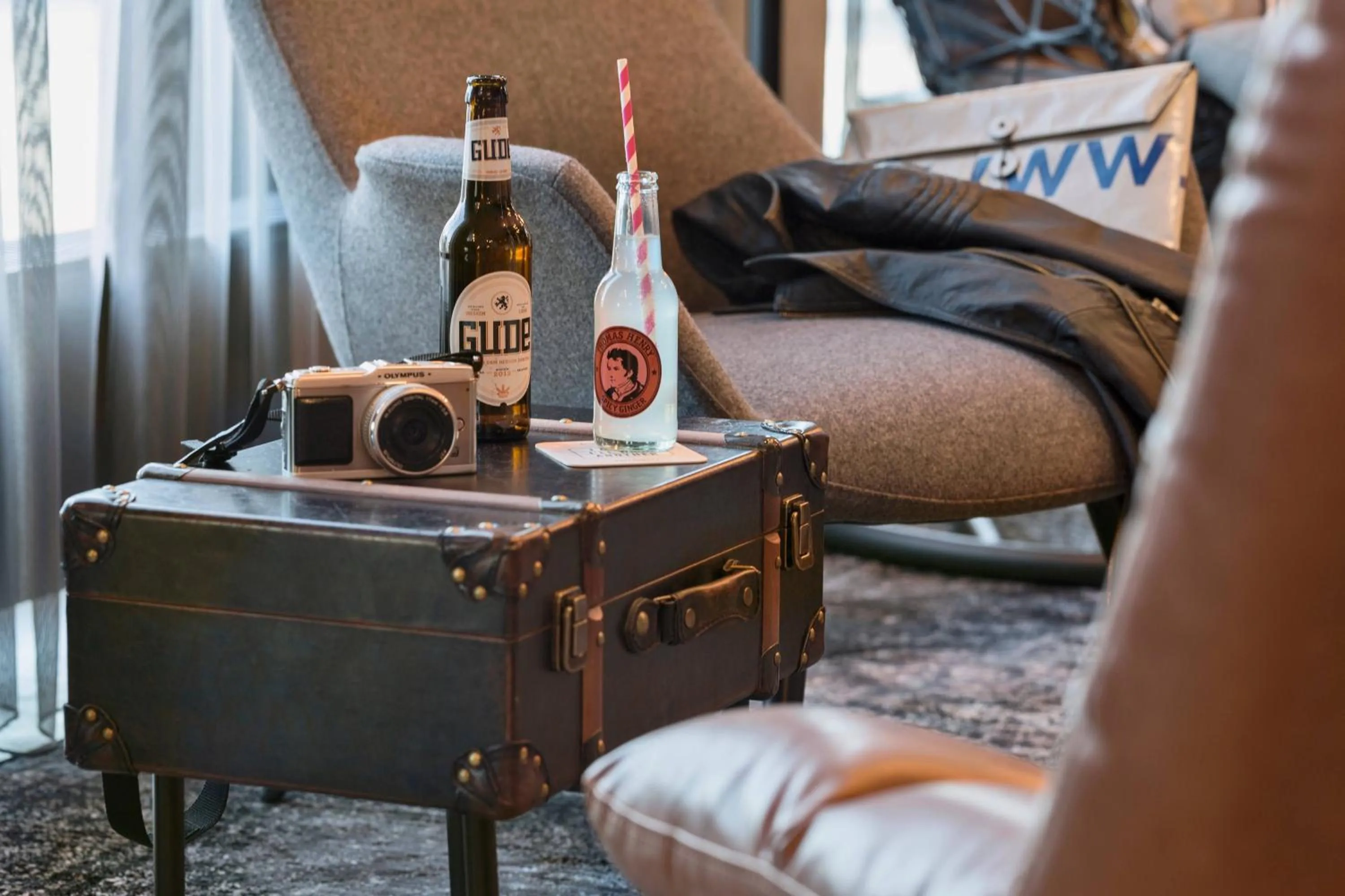 Lobby or reception in Moxy Frankfurt Airport Kelsterbach