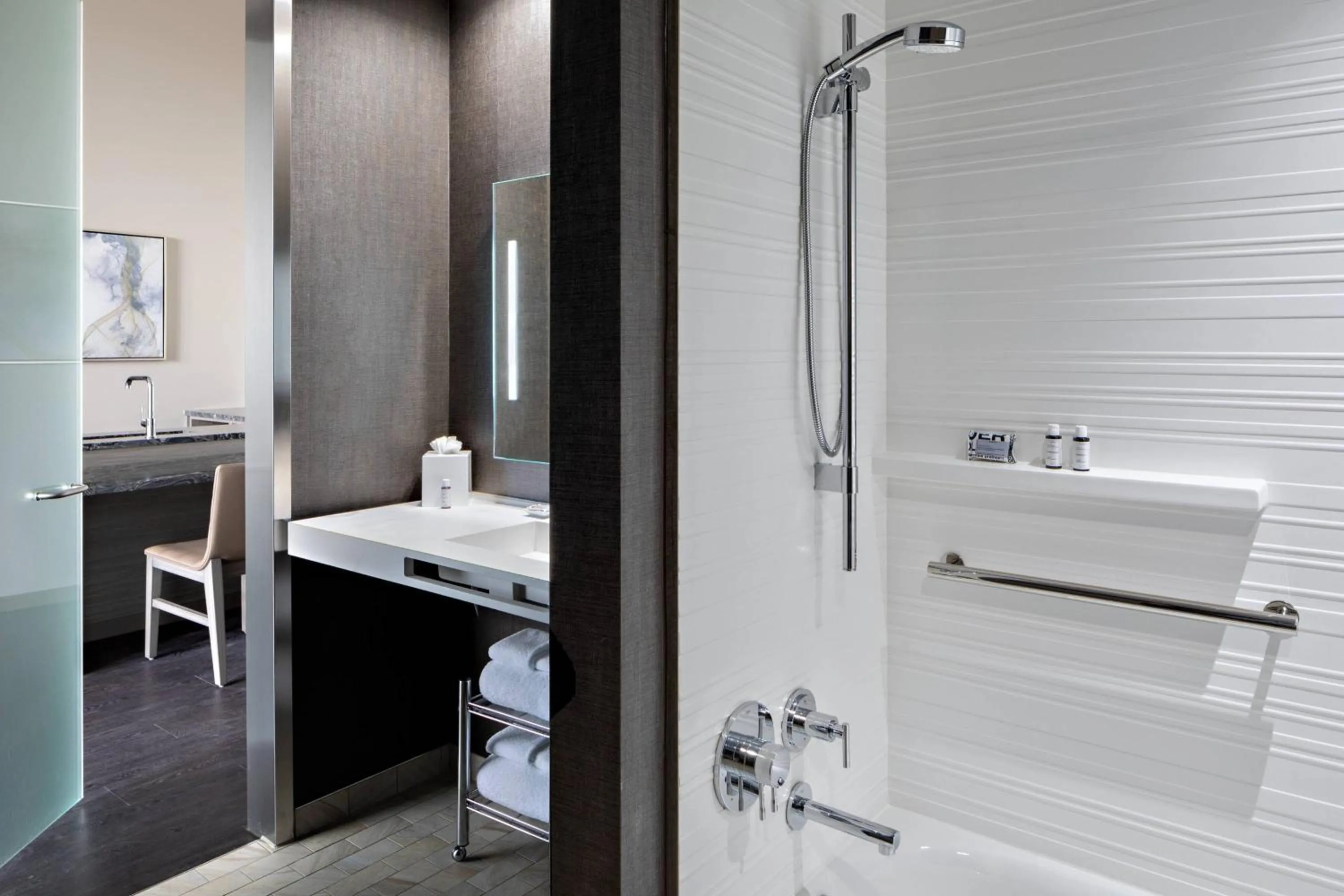 Bathroom in AC Hotel by Marriott Grand Rapids Downtown