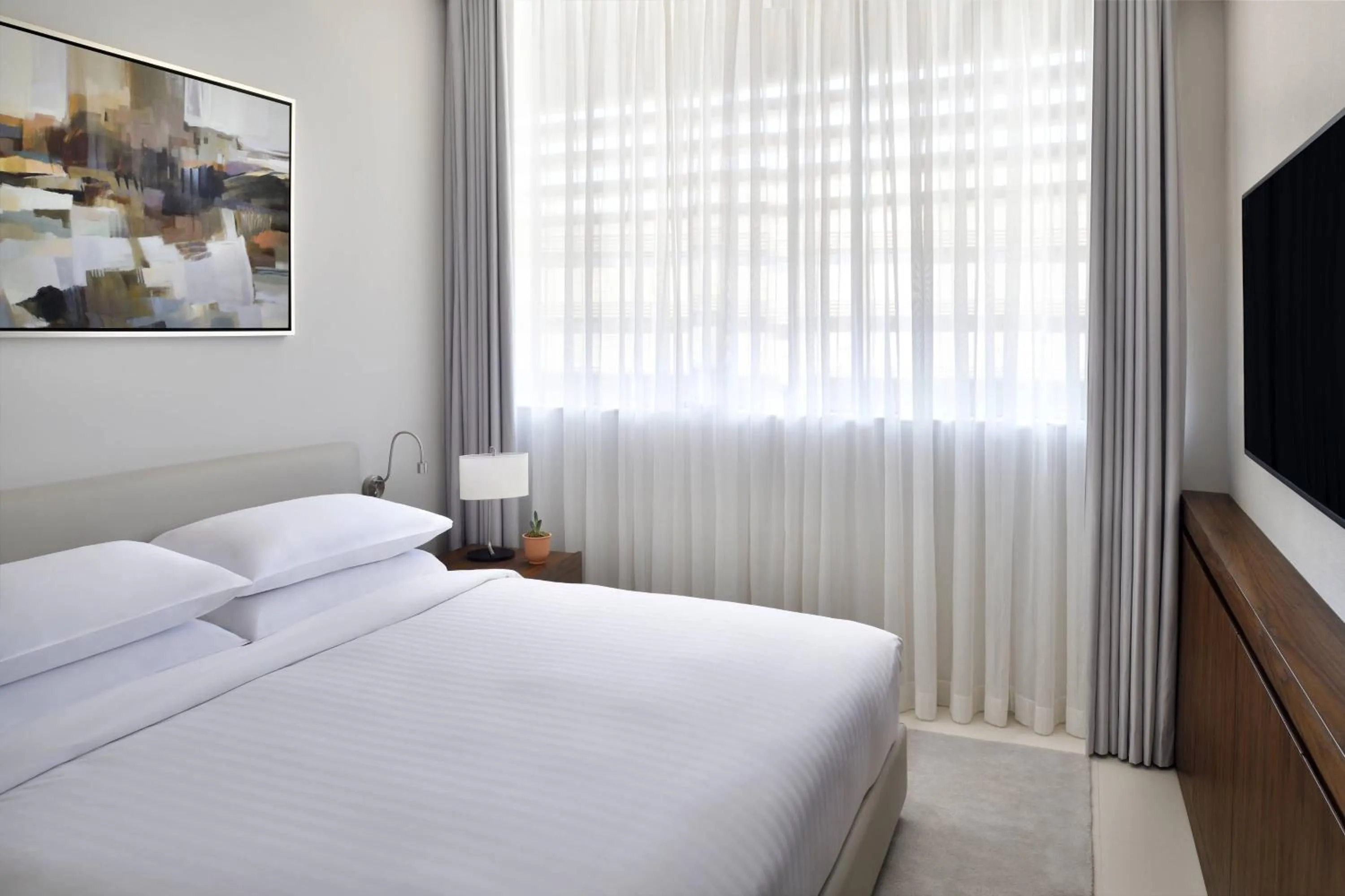 Bedroom, Bed in Riyadh Diplomatic Quarter - Marriott Executive Apartments