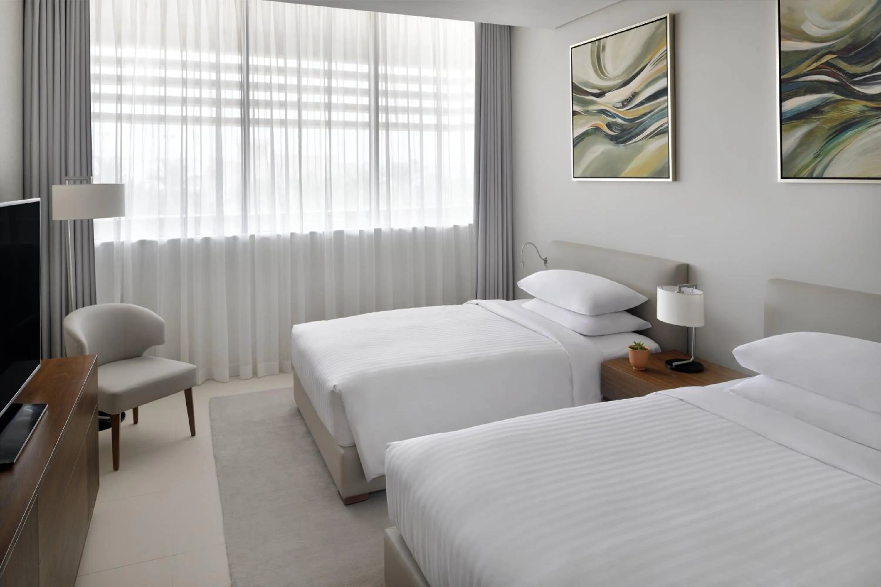 Bedroom, Bed in Riyadh Diplomatic Quarter - Marriott Executive Apartments