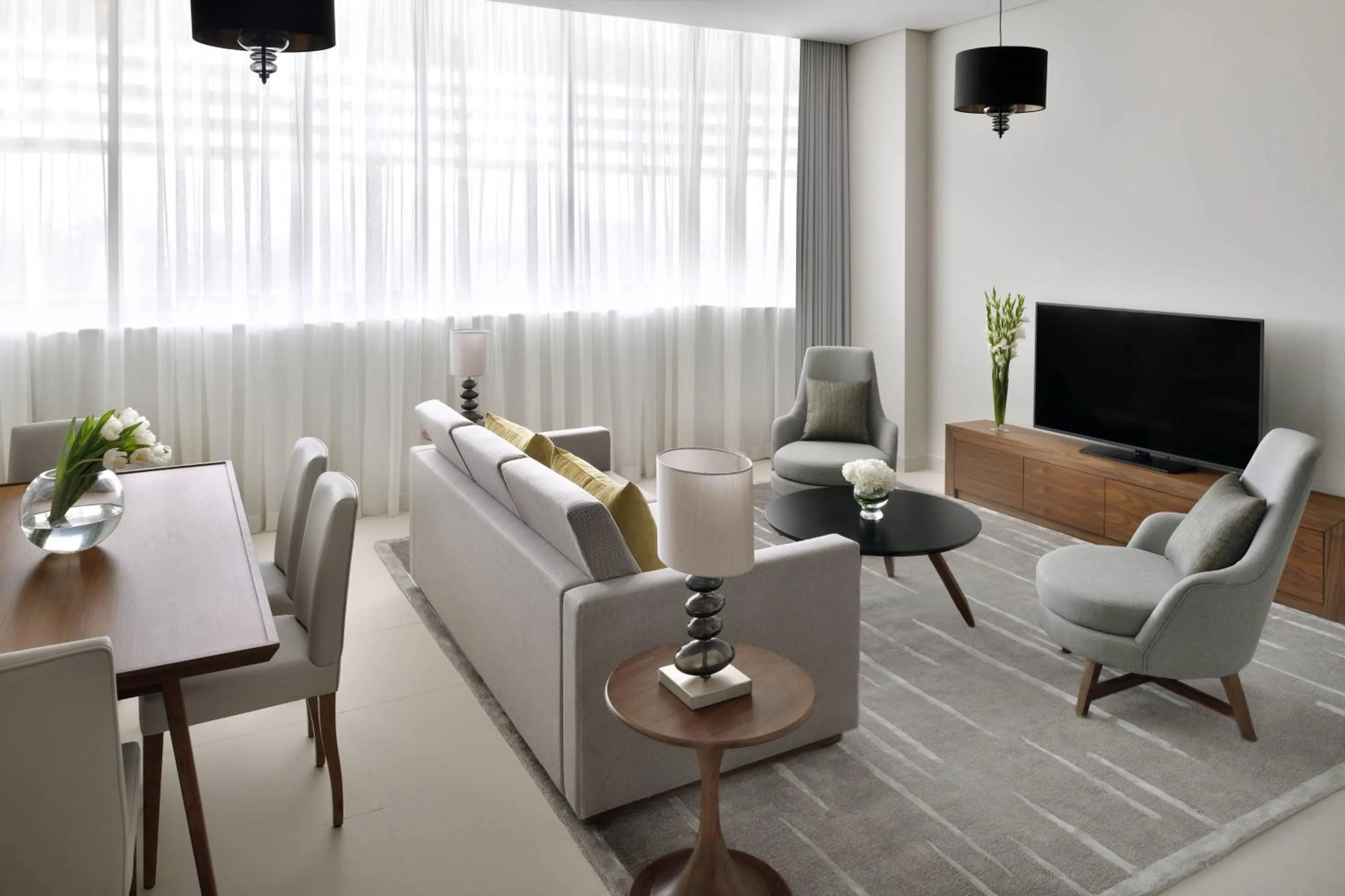 Living room in Riyadh Diplomatic Quarter - Marriott Executive Apartments